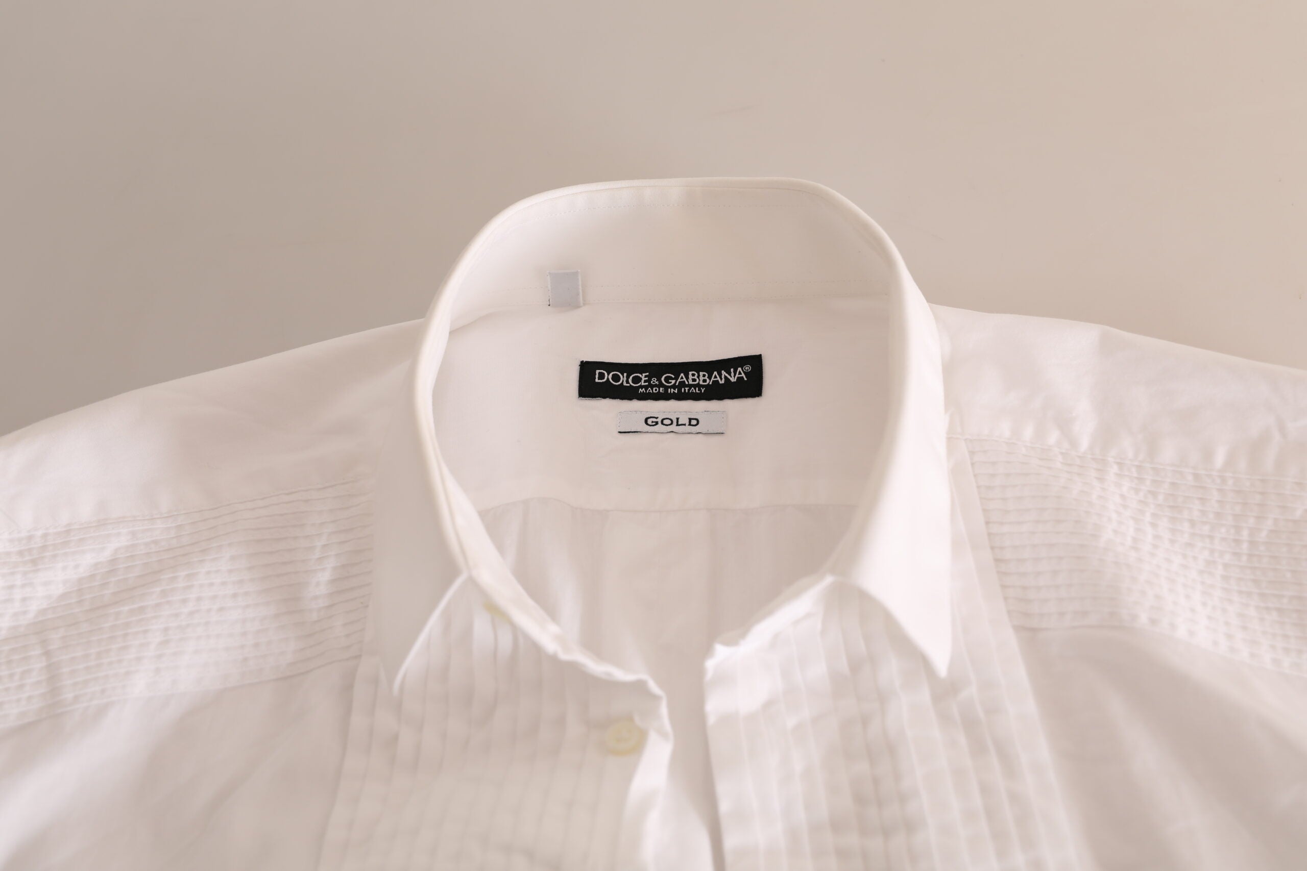Dolce &amp; Gabbana Elegantes weißes Slim Fit-Baumwollhemd