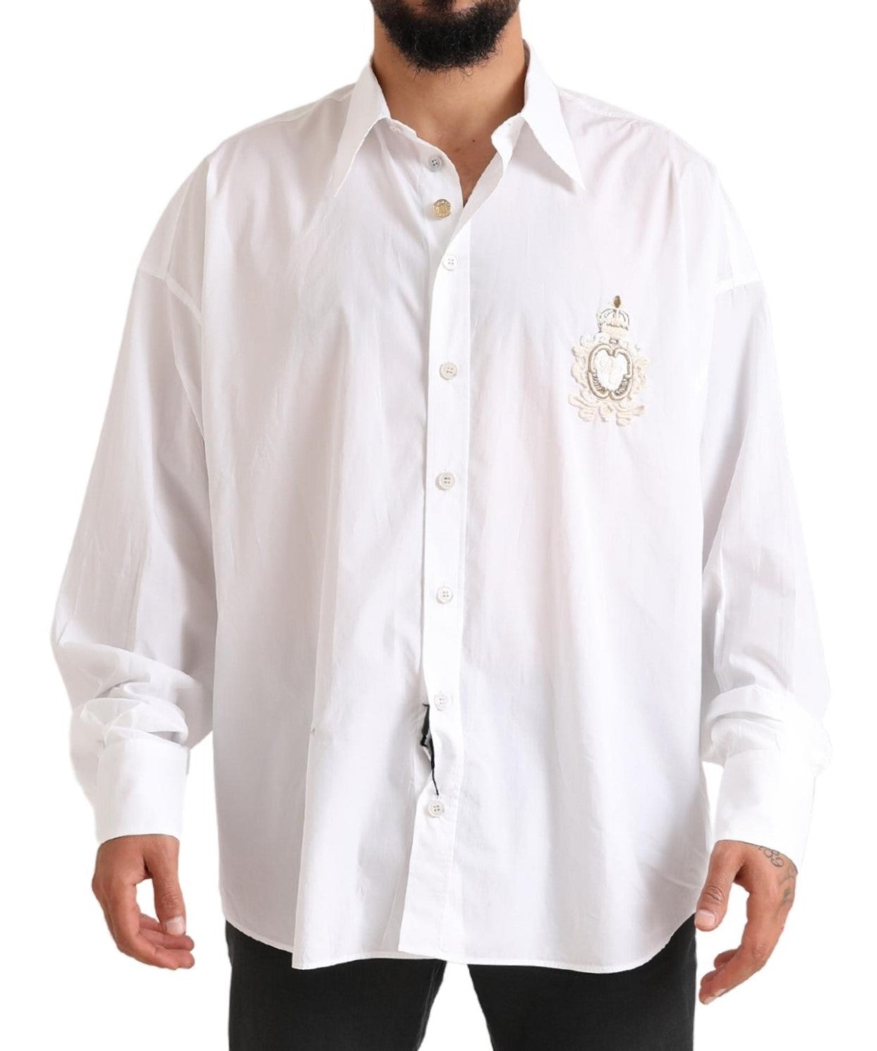 Dolce &amp; Gabbana Elegantes weißes formelles Baumwollhemd