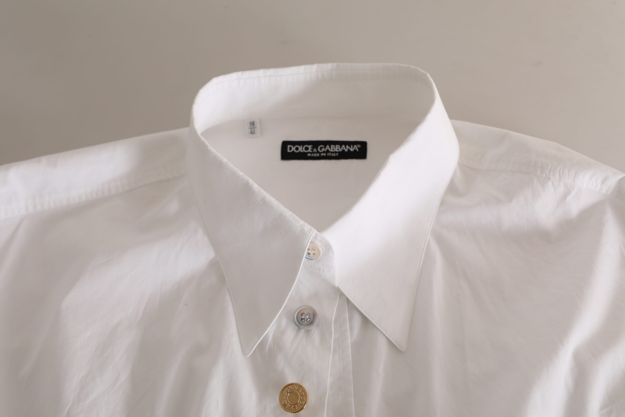 Dolce &amp; Gabbana Elegantes weißes formelles Baumwollhemd