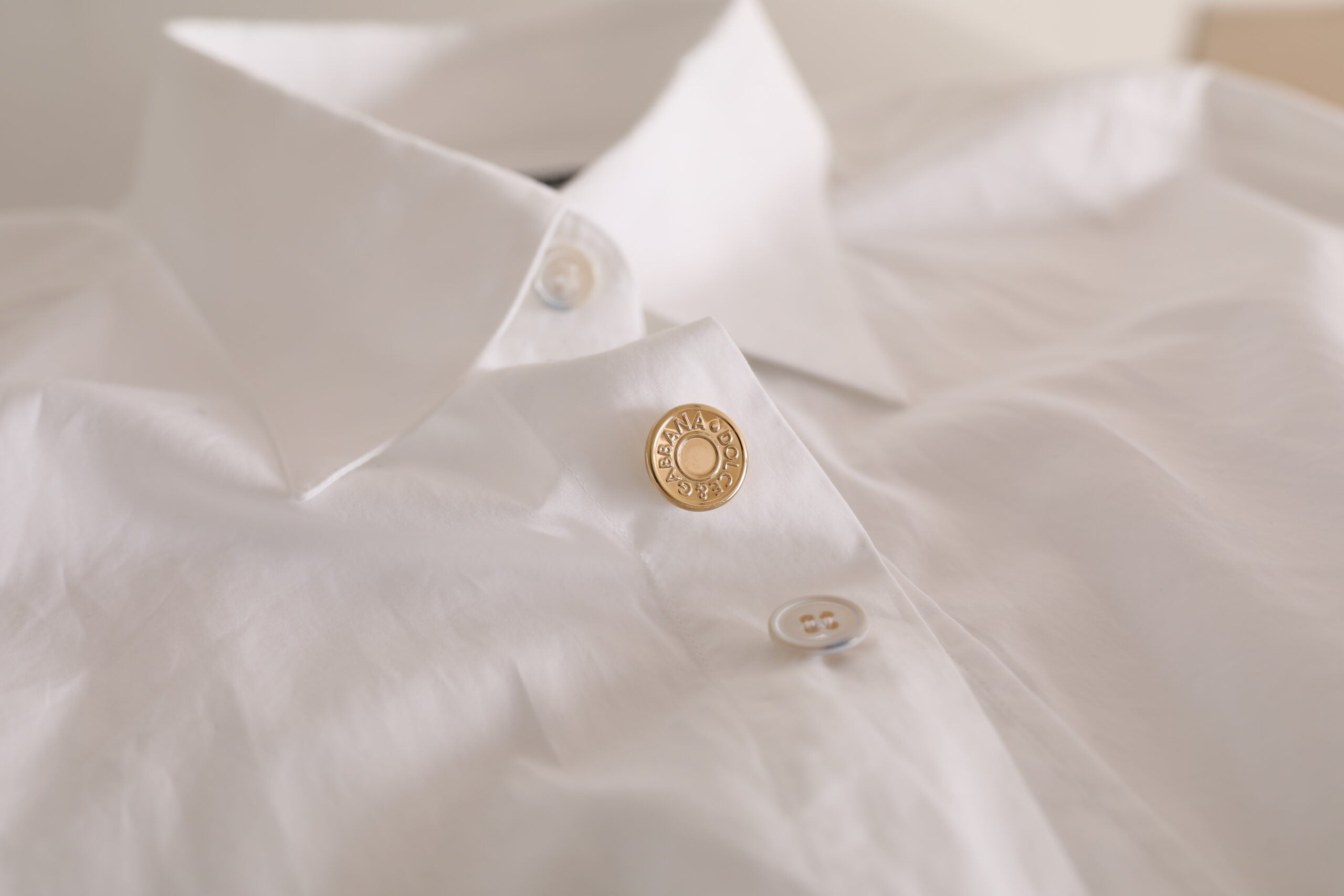 Dolce &amp; Gabbana Elegantes weißes formelles Baumwollhemd