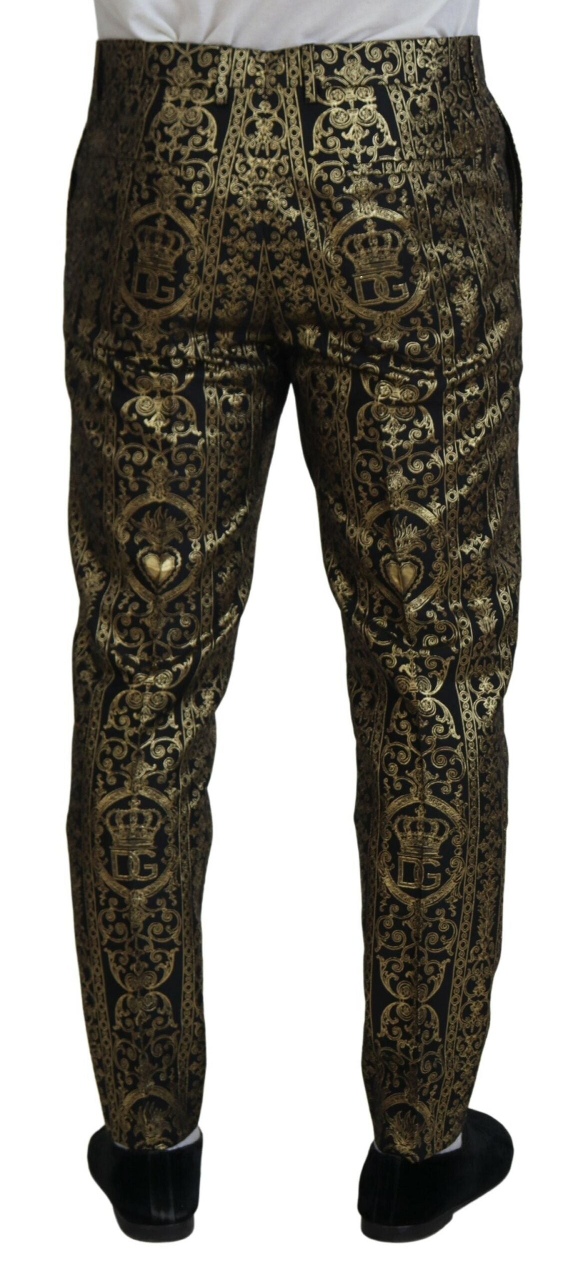 Dolce &amp; Gabbana Elegante Jacquard-Abendhose