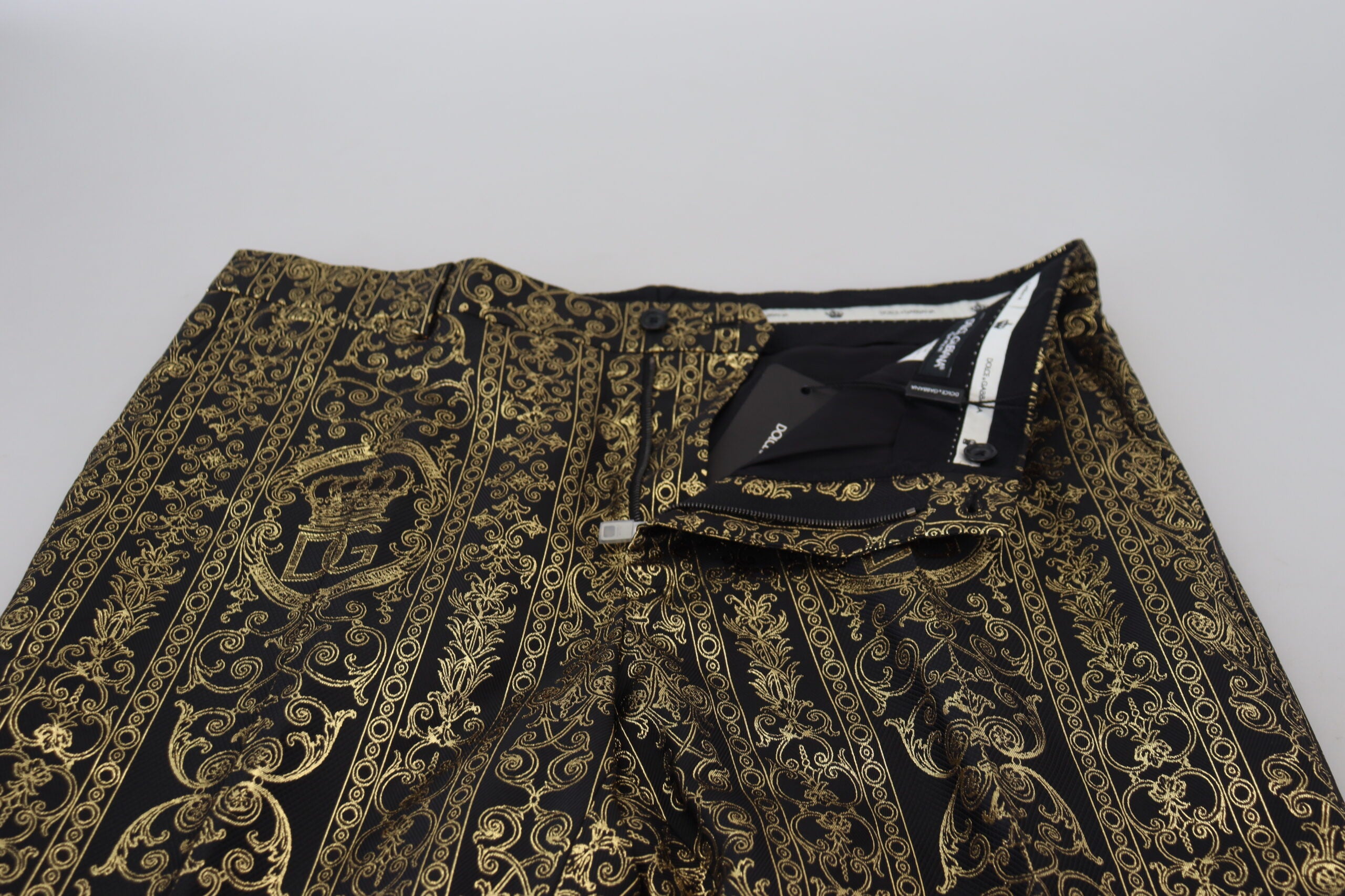 Dolce &amp; Gabbana Elegante Jacquard-Abendhose