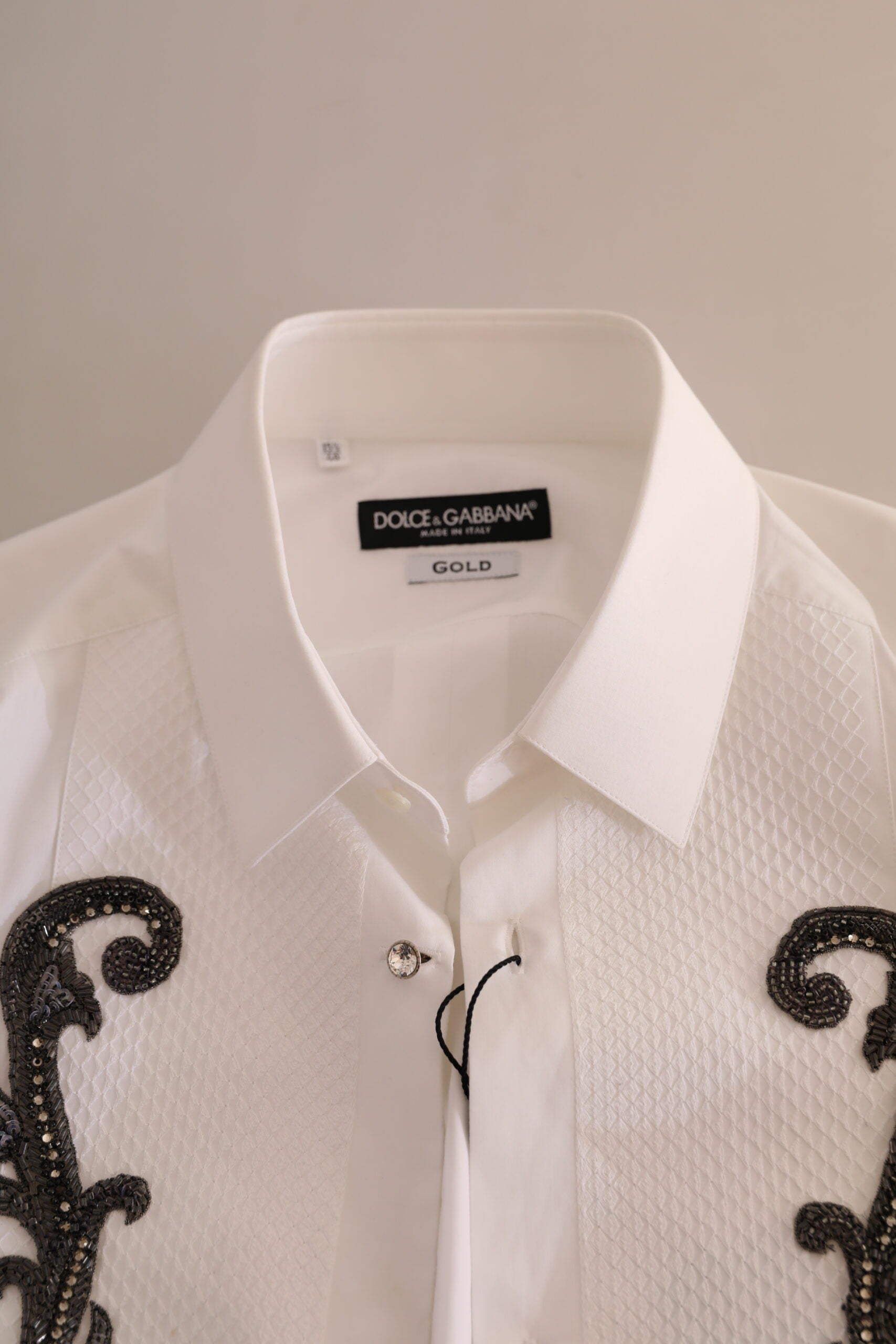 Dolce &amp; Gabbana – Slim Fit Smokinghemd aus italienischem Designer
