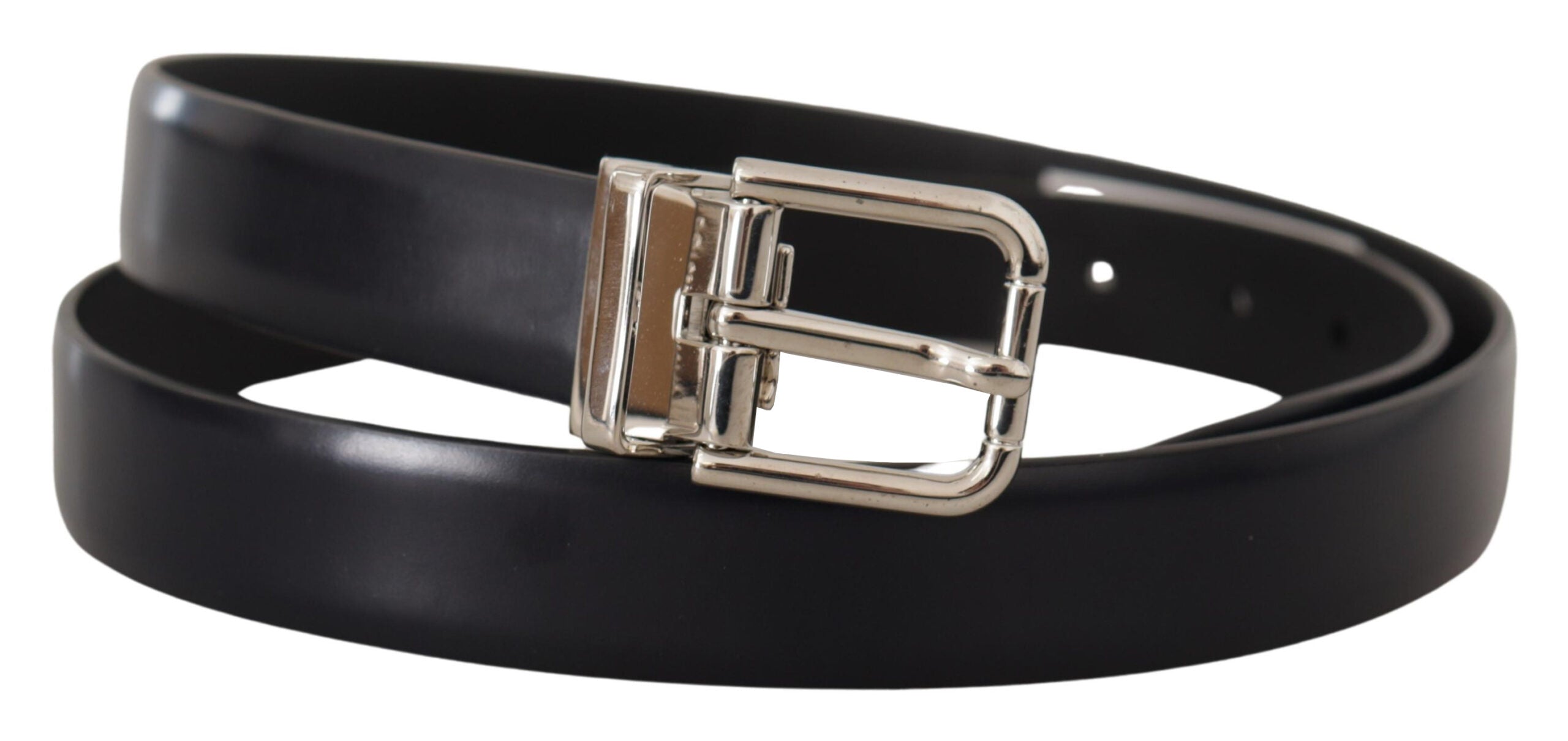 Curea elegantă din piele Dolce &amp; Gabbana cu cataramă metalică