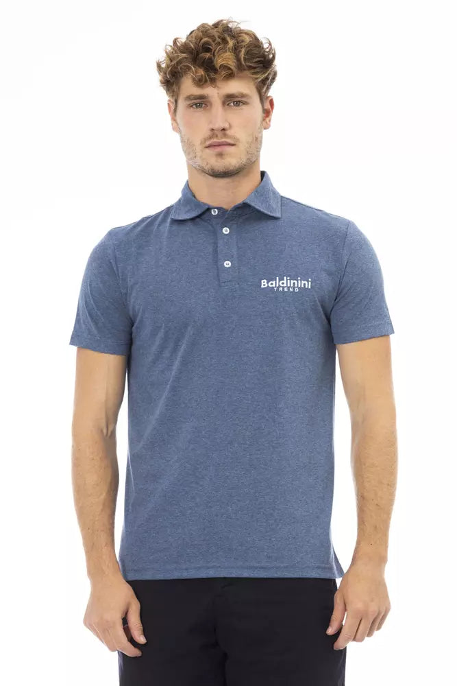 Baldinini Trend Blaues Baumwoll-Herren-Polo