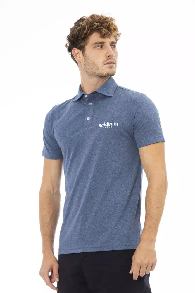 Baldinini Trend Blaues Baumwoll-Herren-Polo