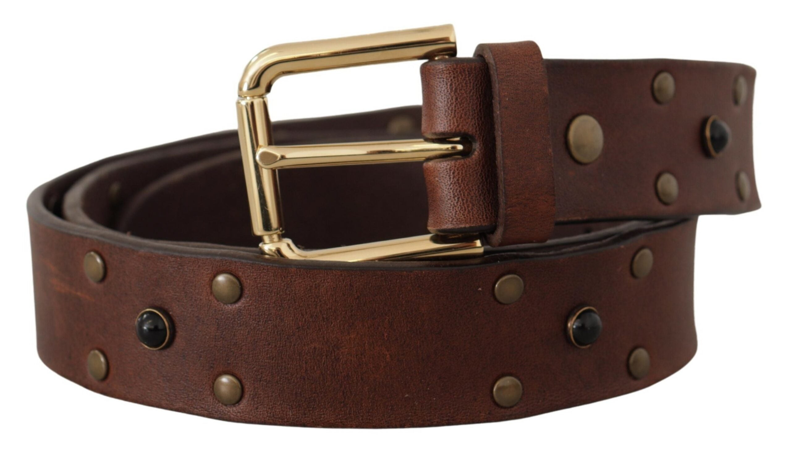 Curea elegantă din piele Dolce &amp; Gabbana cu cataramă metalică