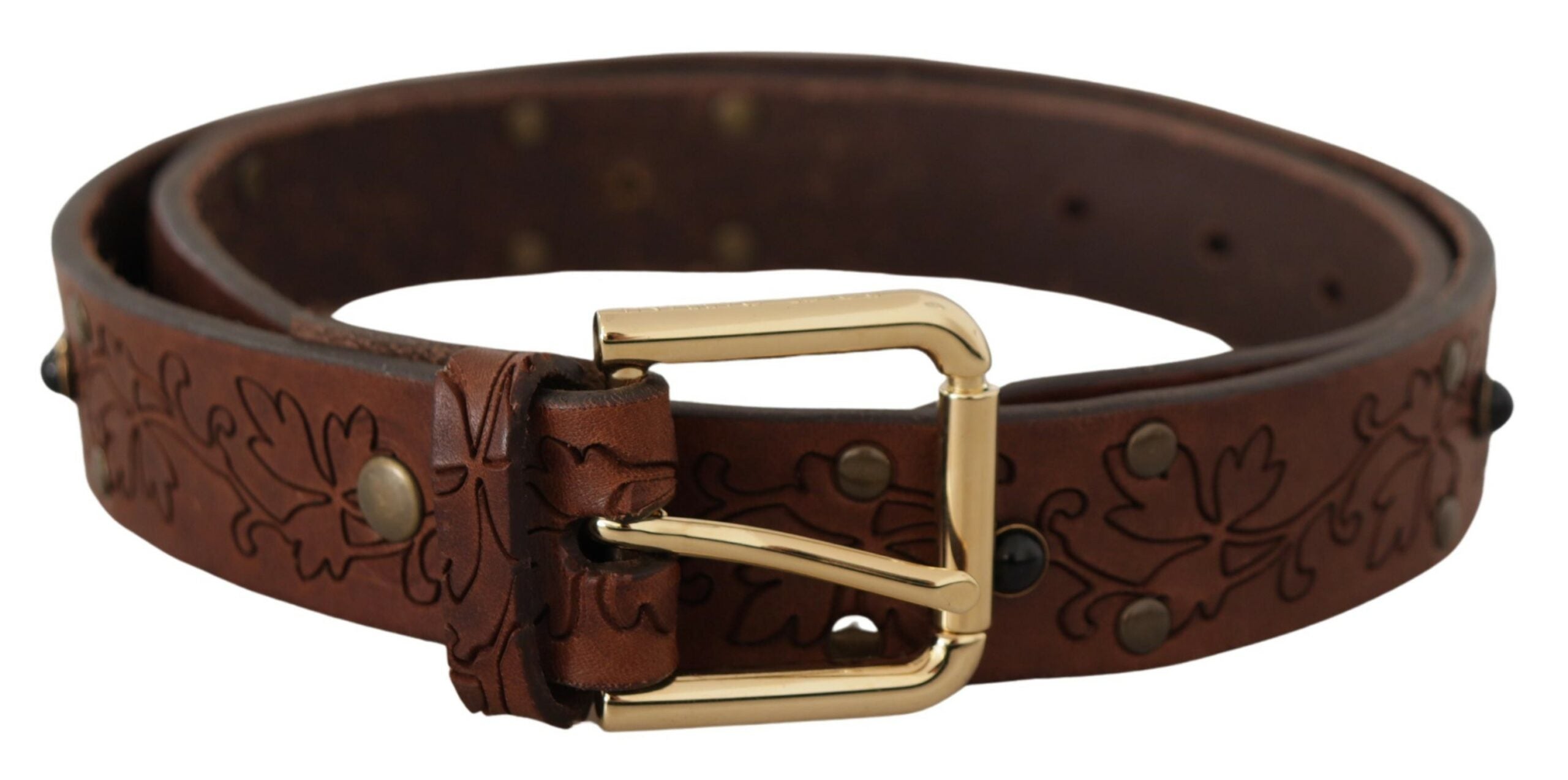 Curea elegantă din piele Dolce &amp; Gabbana cu cataramă metalică