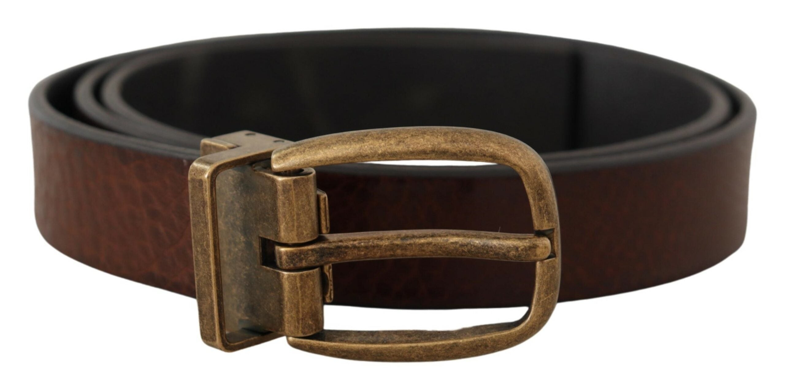 Curea elegantă din piele Dolce &amp; Gabbana cu cataramă metalică