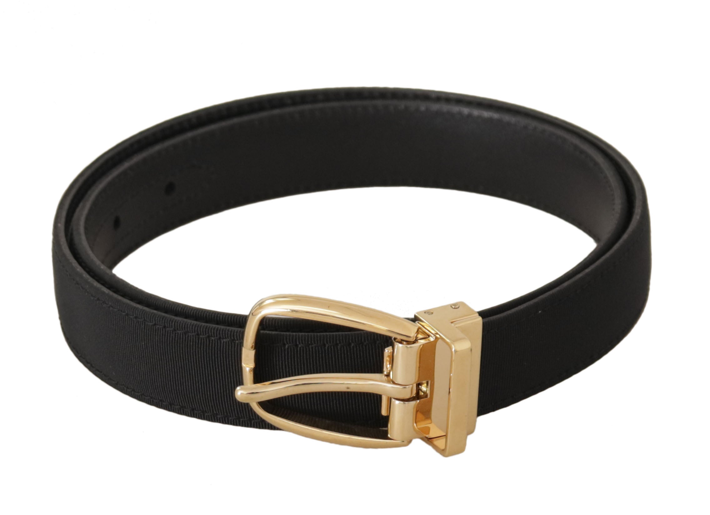 Curea elegantă din piele neagră Dolce &amp; Gabbana