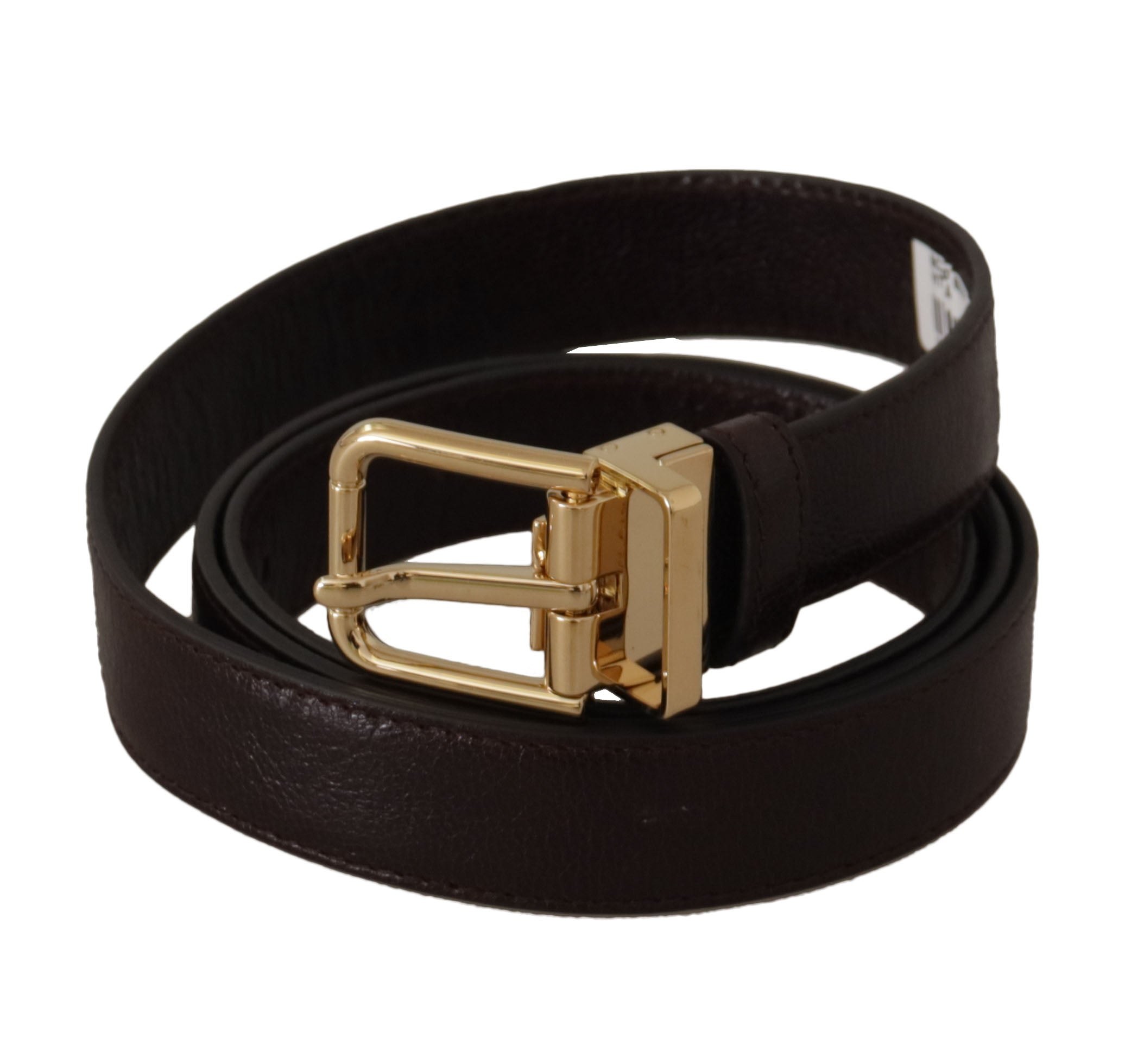 Curea elegantă din piele Dolce &amp; Gabbana cu cataramă metalică