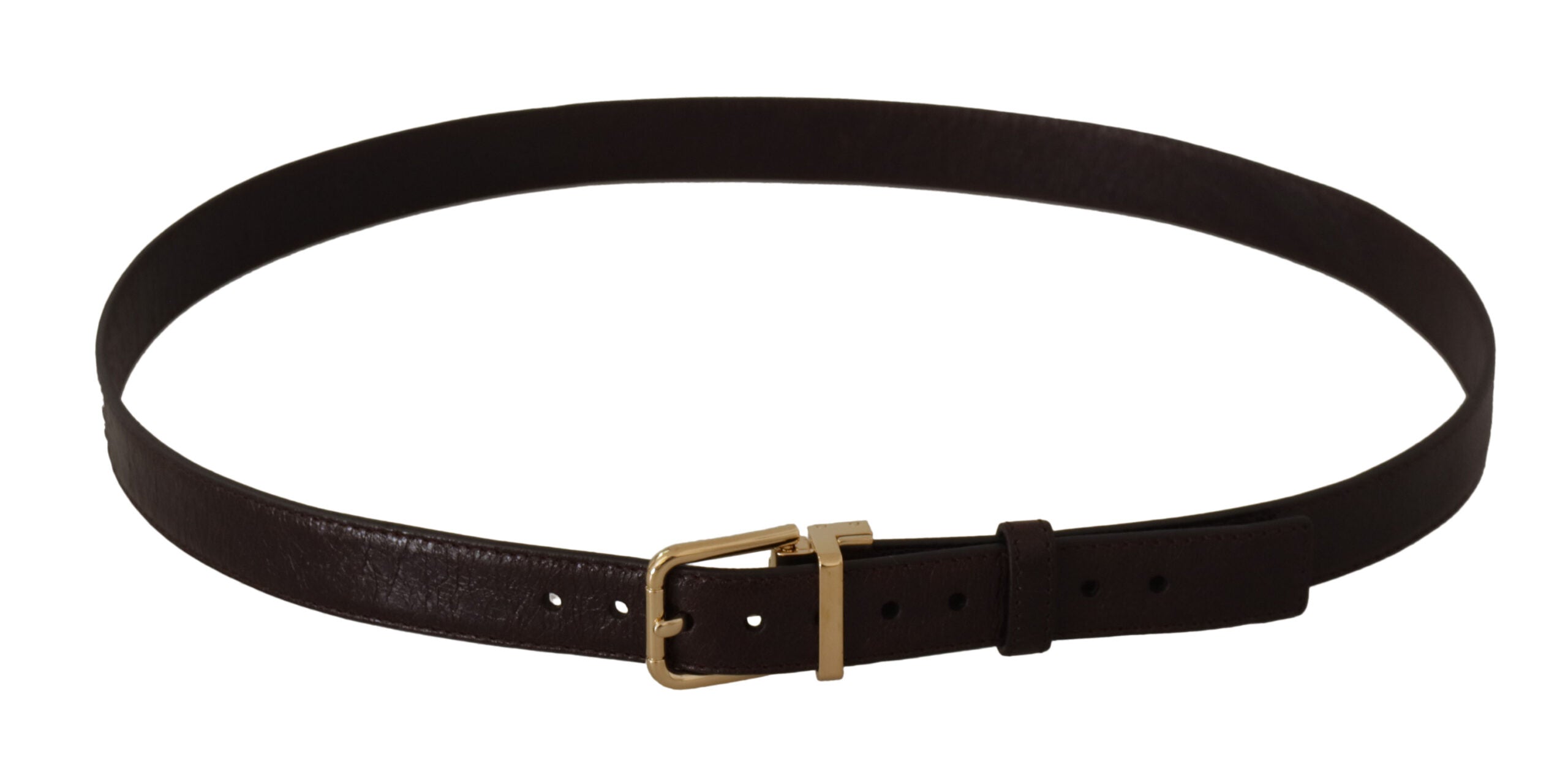 Curea elegantă din piele Dolce &amp; Gabbana cu cataramă metalică