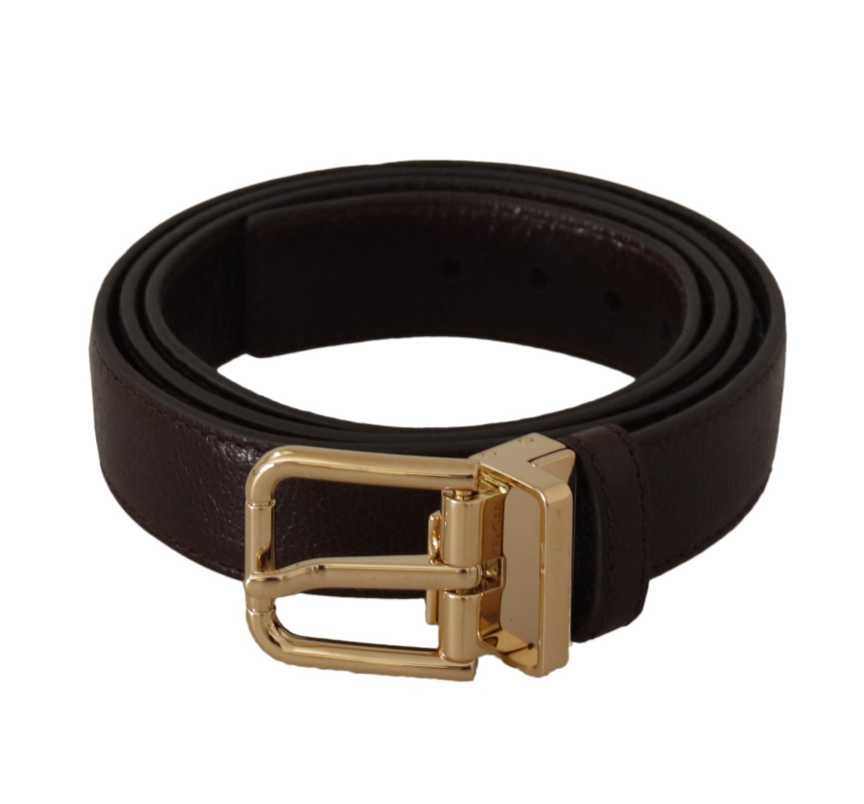 Curea elegantă din piele Dolce &amp; Gabbana cu cataramă metalică