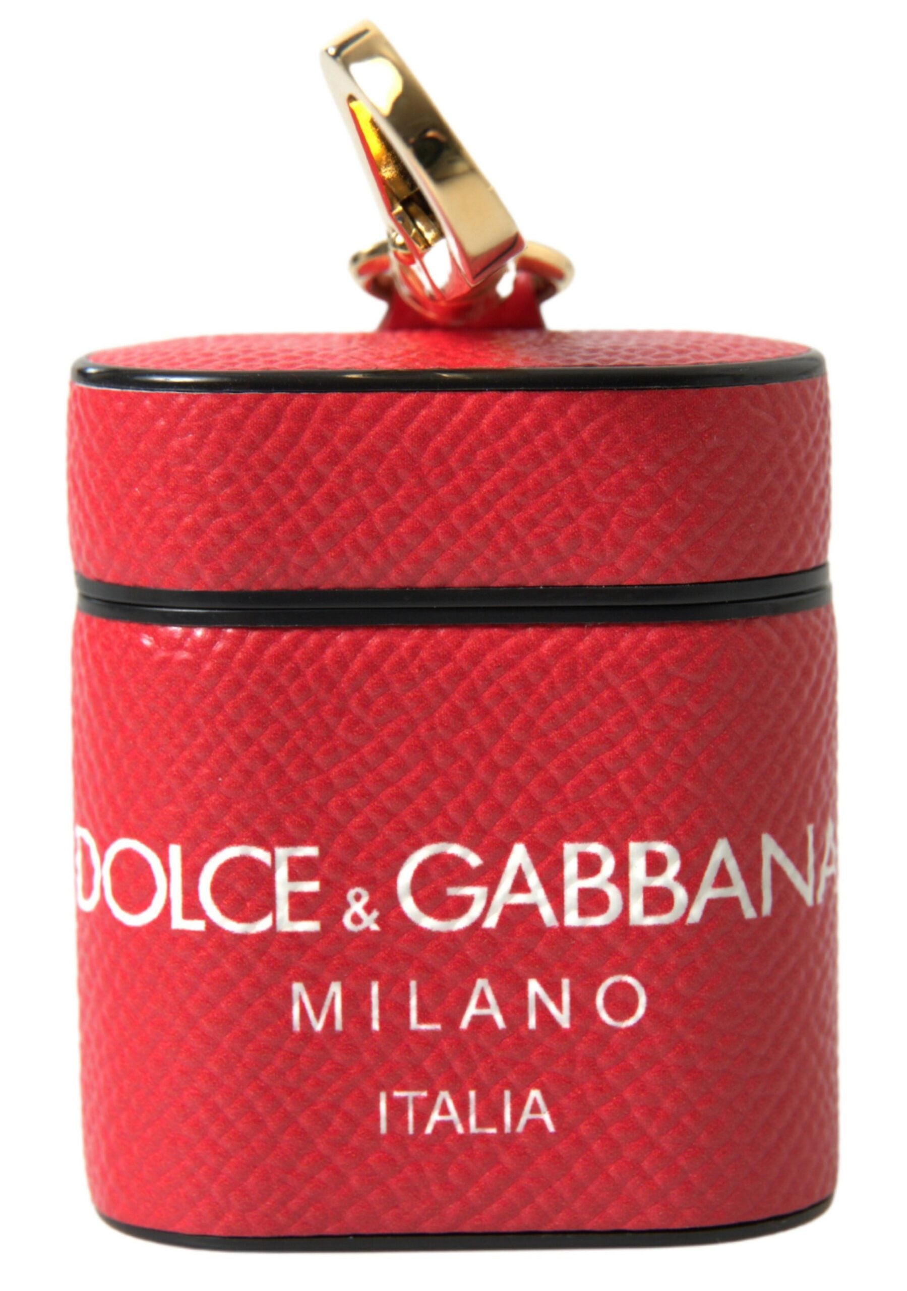 Husă elegantă din piele roșie Dolce &amp; Gabbana pentru Airpods