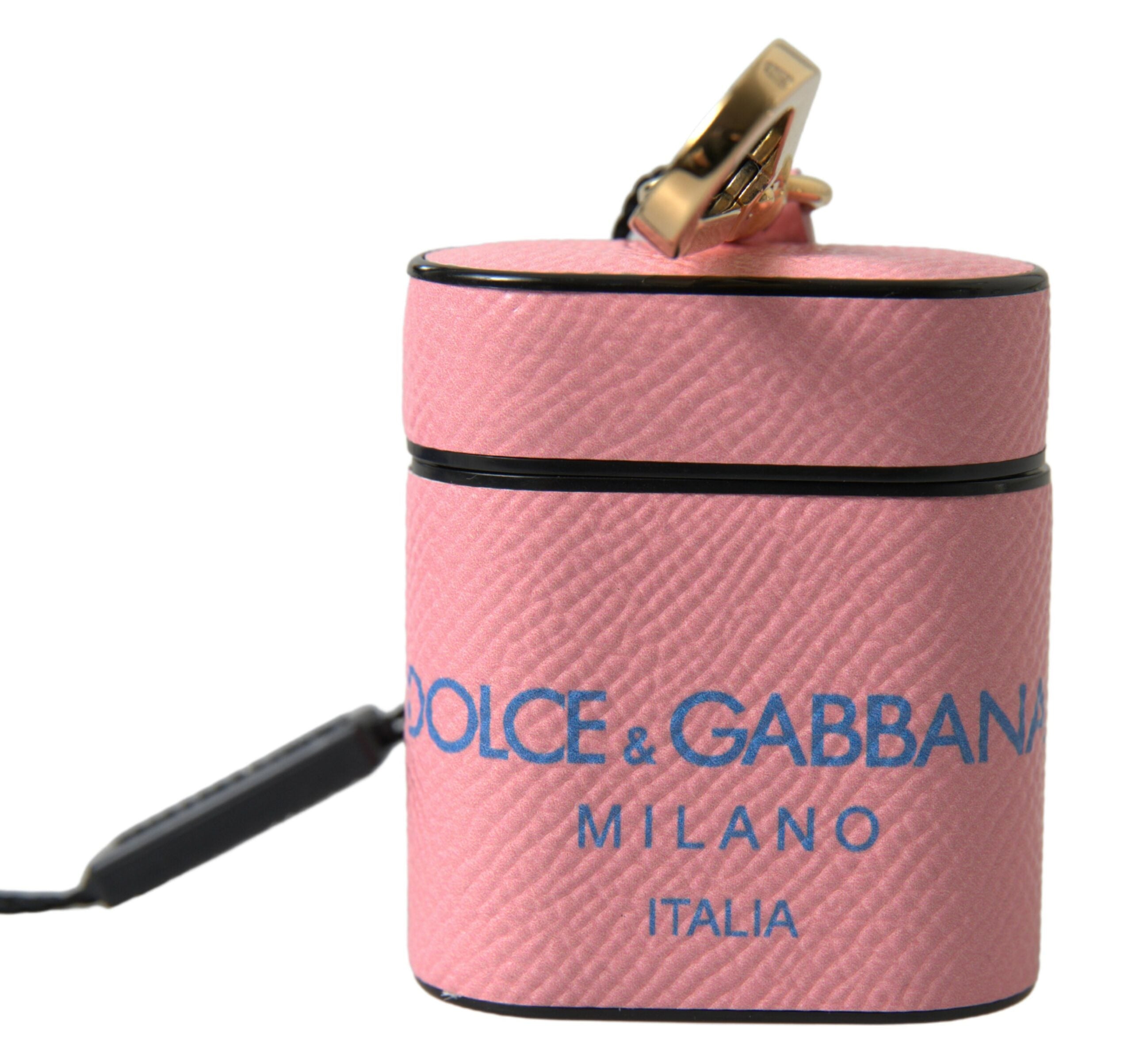 Husă Dolce &amp; Gabbana Chic din piele de vițel pentru Airpods, roz