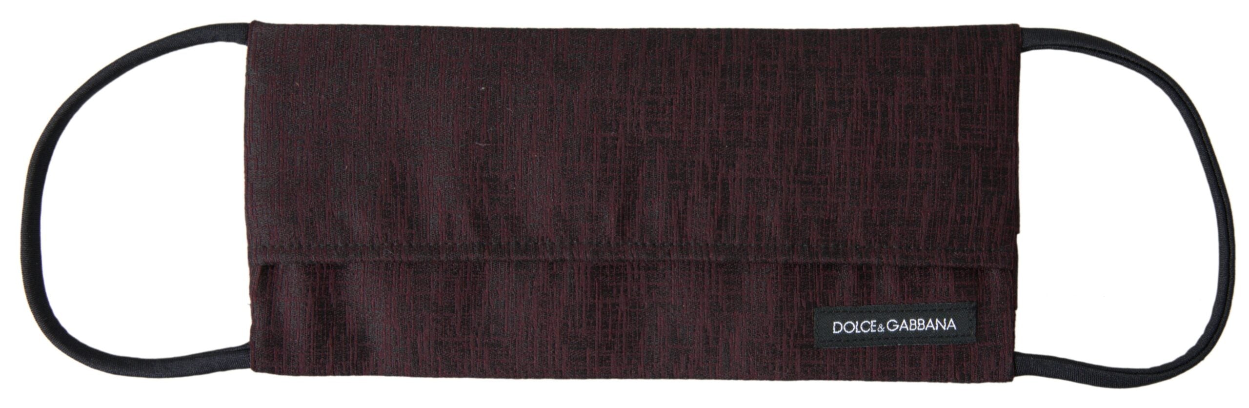 Mască de față Dolce &amp; Gabbana Elegant Maroon cu detaliu logo