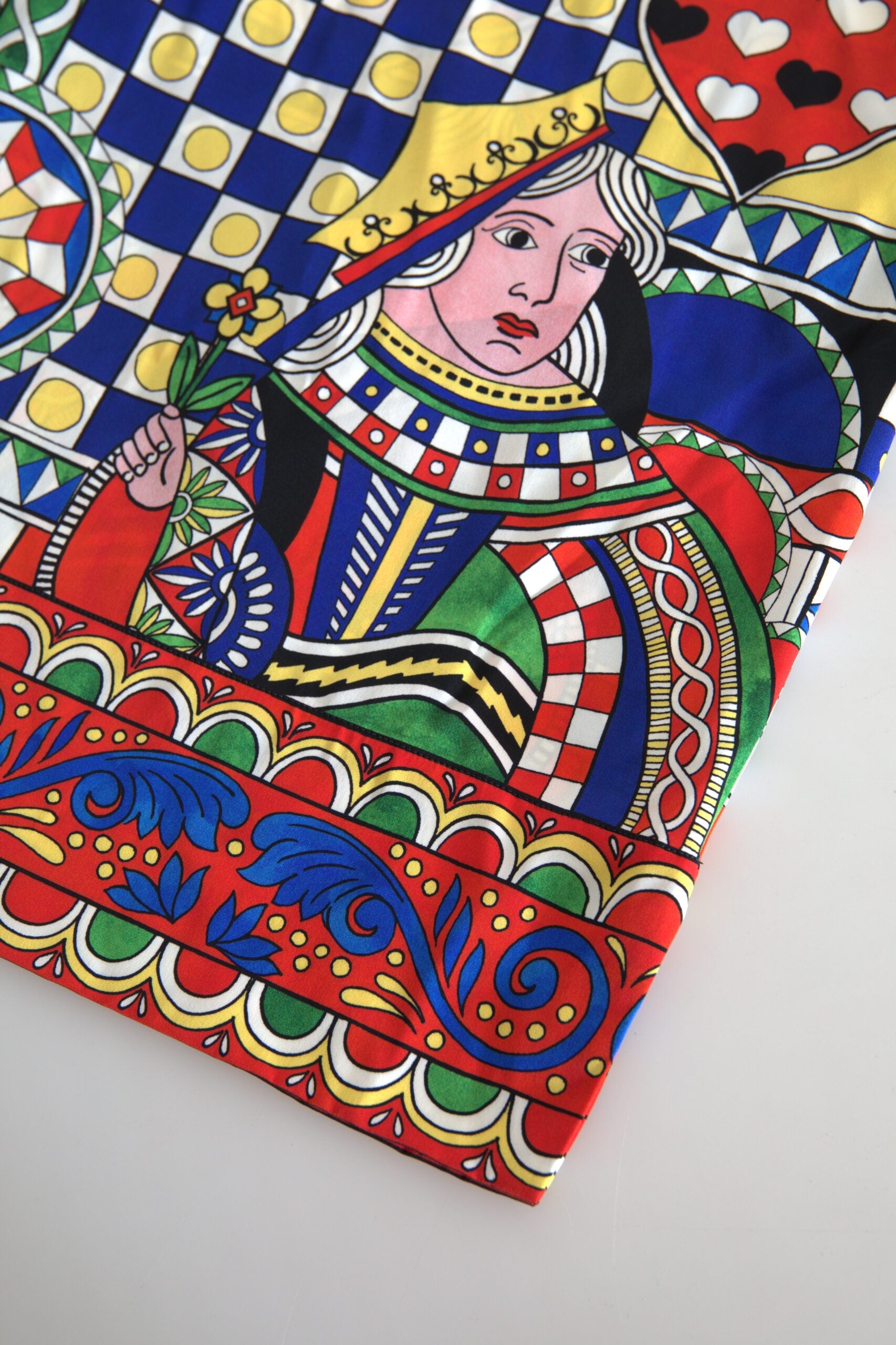 Bluză elegantă din mătase multicoloră Dolce &amp; Gabbana