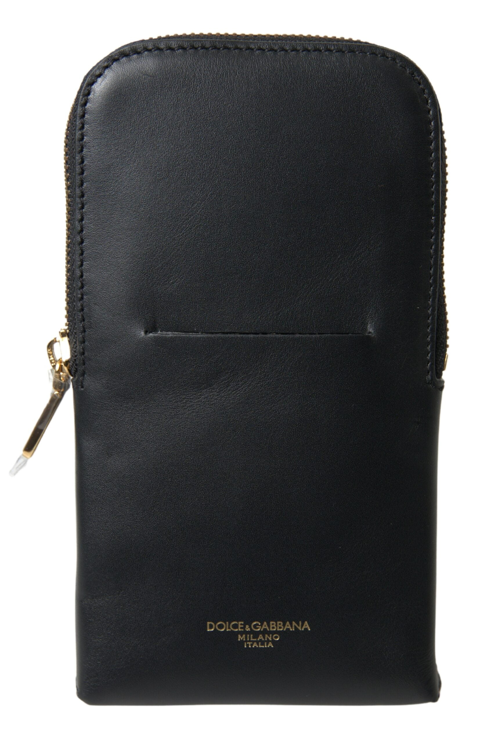 Dolce &amp; Gabbana Elegante Clutch aus Leder mit Handgelenksverschluss