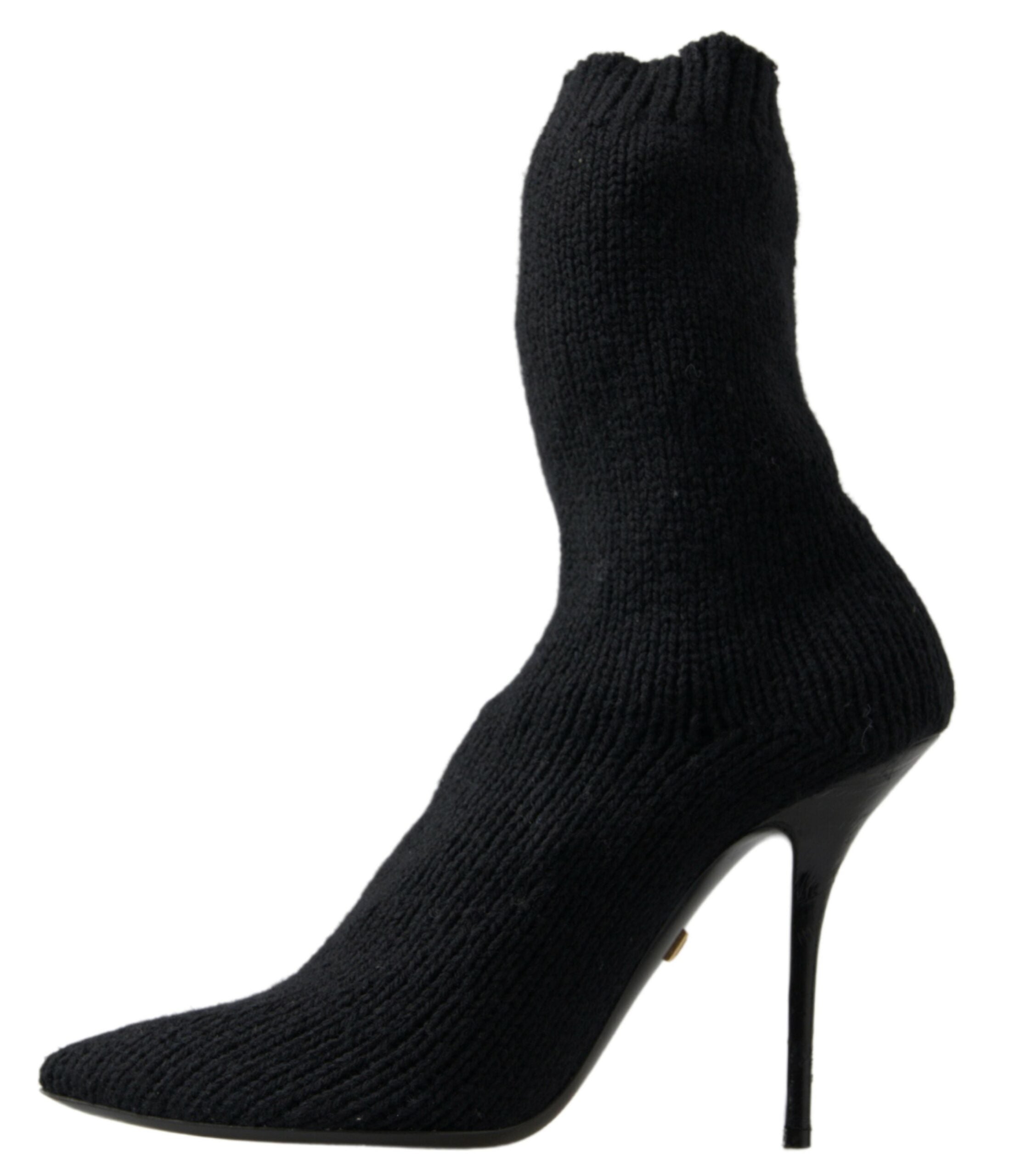 Dolce &amp; Gabbana Elegante schwarze Viskose-Halbstiefel