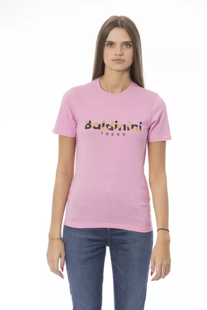 Bluză Baldinini Trend din bumbac multicolor pentru femei