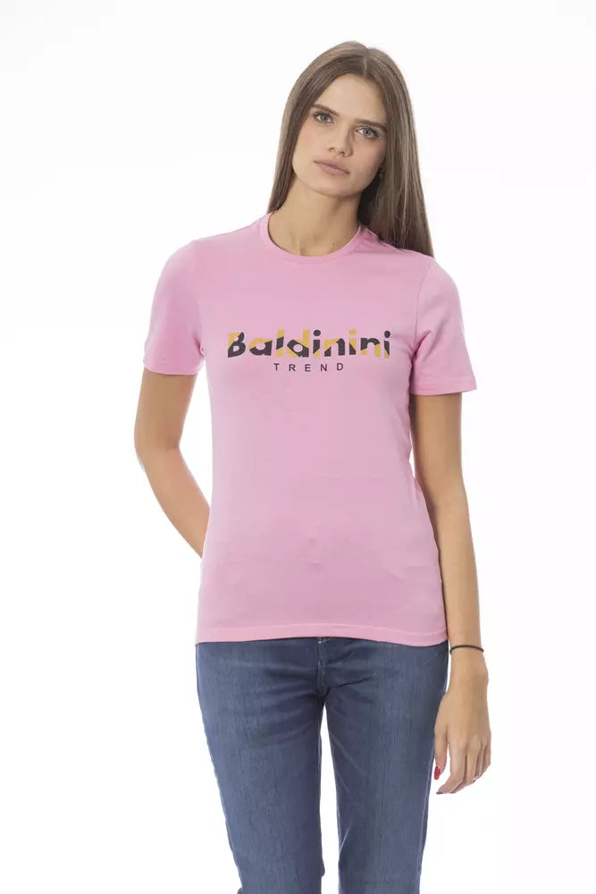 Bluză Baldinini Trend din bumbac multicolor pentru femei