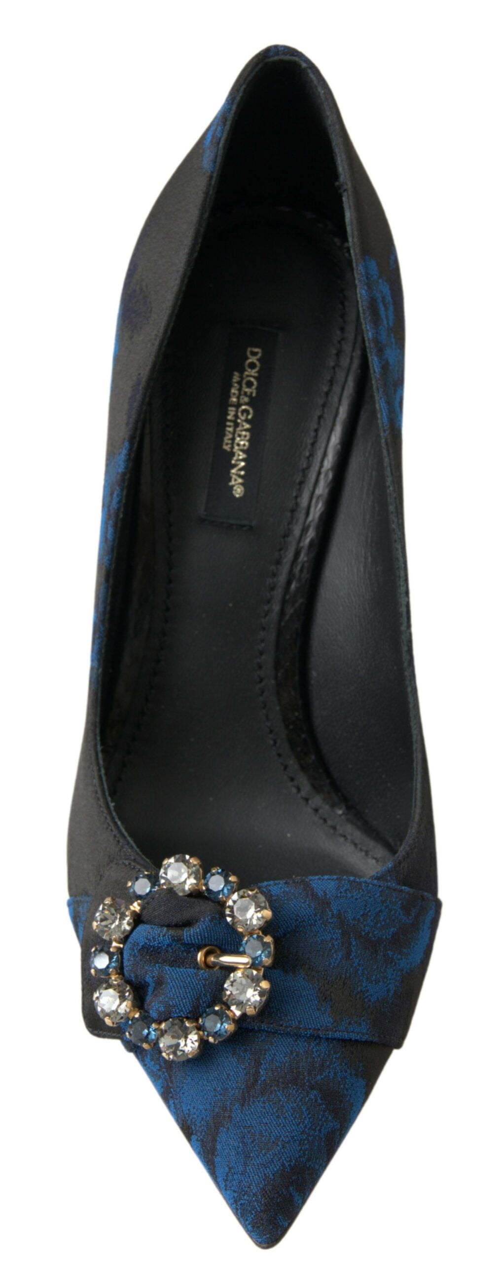 Dolce &amp; Gabbana Pantofi cu toc eleganti cu cristale albastre