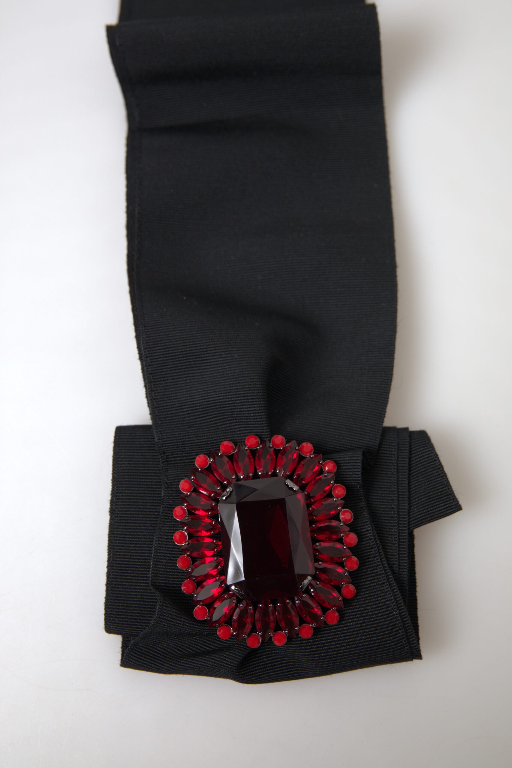 Dolce &amp; Gabbana – Exquisiter, verzierter schwarzer Gürtel