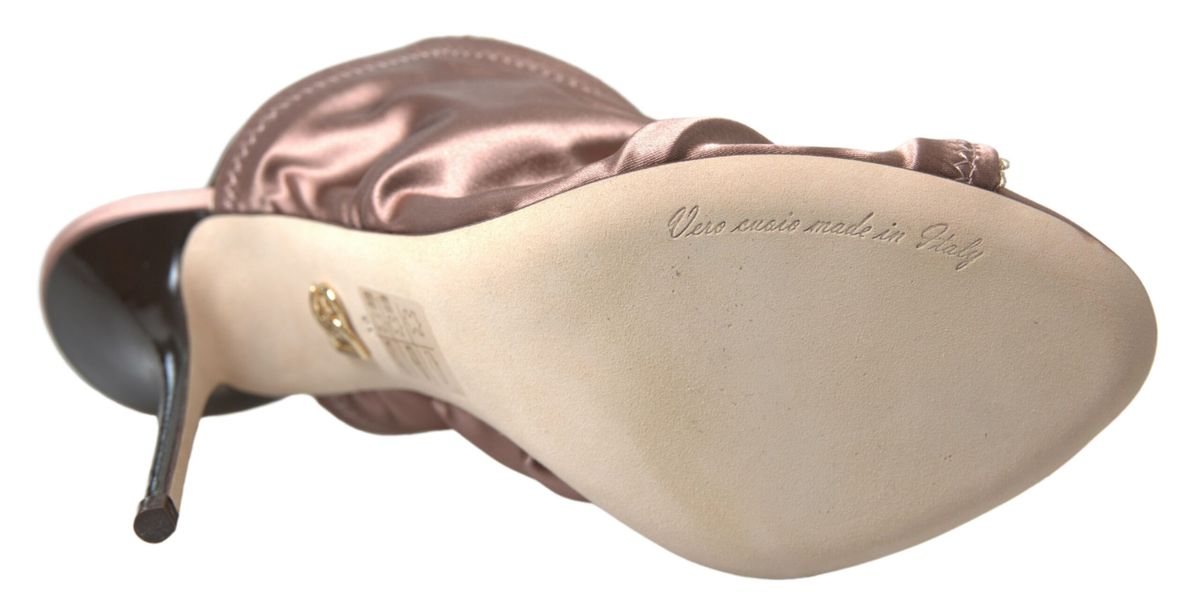 Dolce &amp; Gabbana Elegante Slingback-Stilettos in Hellbraun