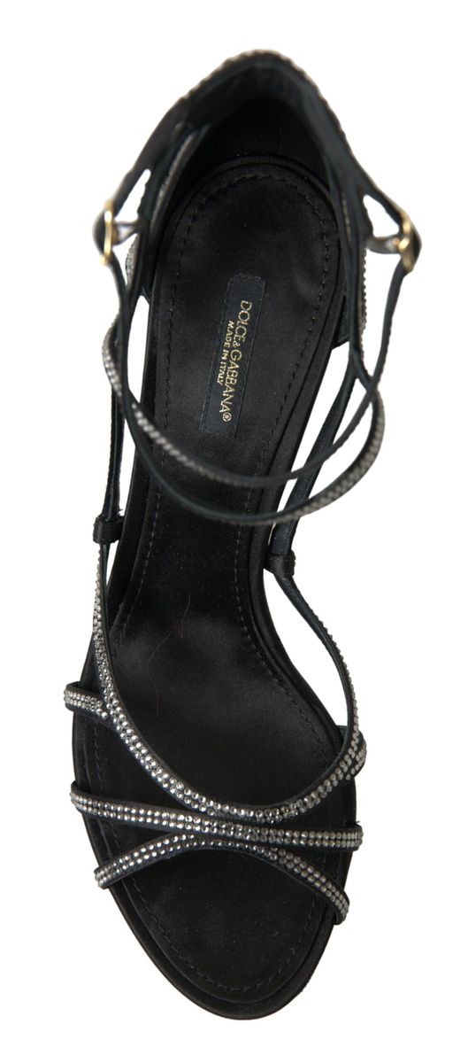 Dolce &amp; Gabbana Elegante Keira Strass-Stiletto-Sandalen