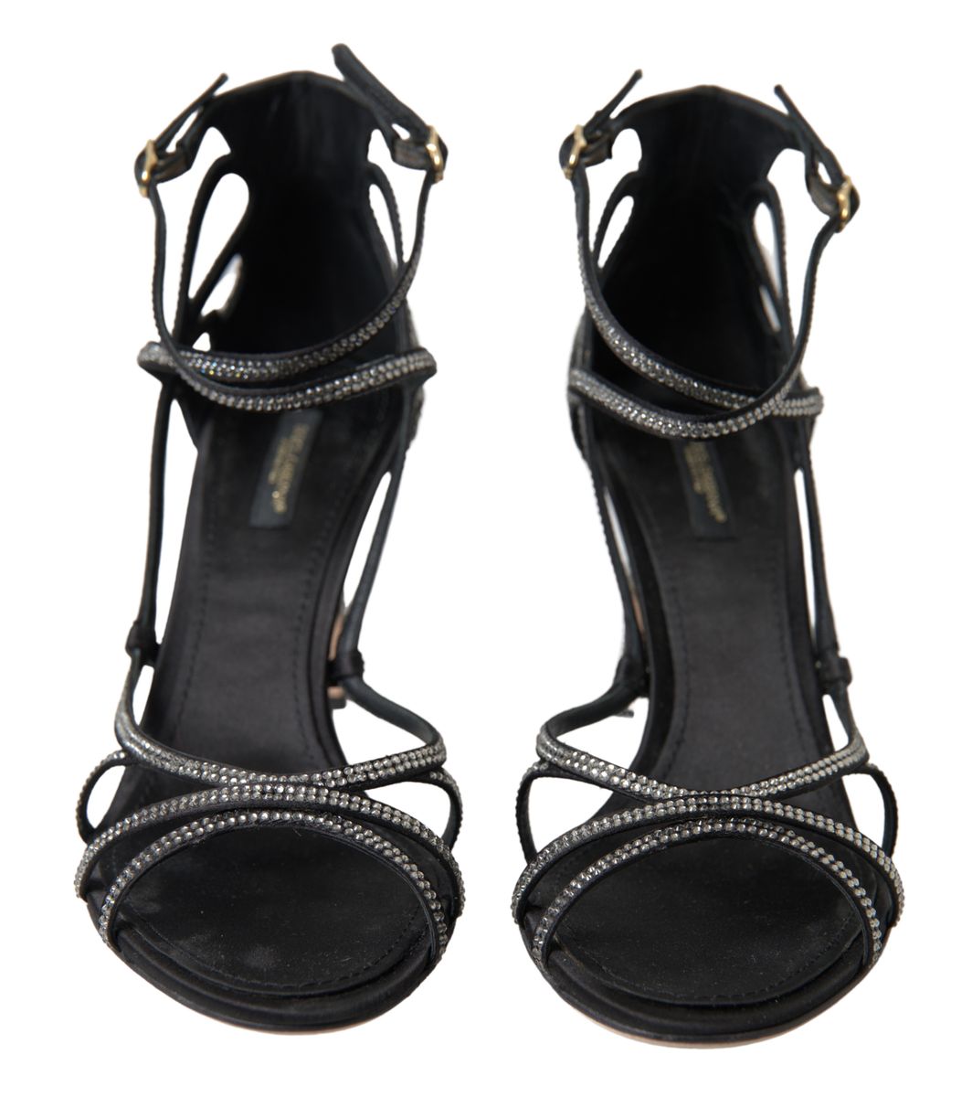 Dolce &amp; Gabbana Elegante Keira Strass-Stiletto-Sandalen