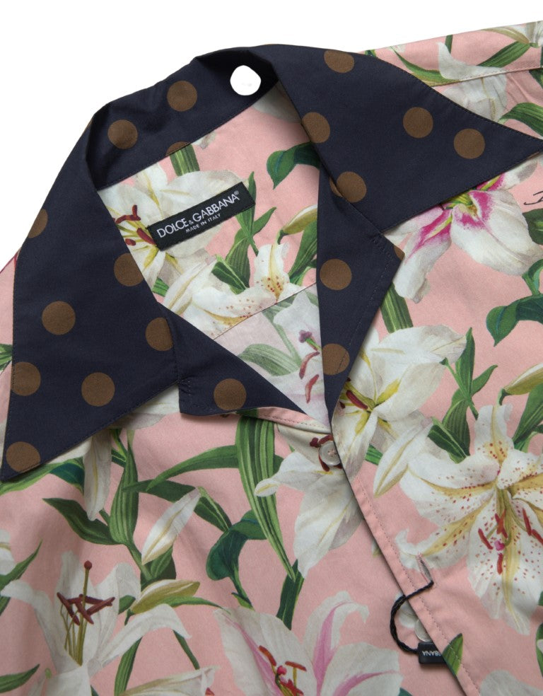 Dolce &amp; Gabbana Elegantes Slim Fit Freizeithemd in Rosa