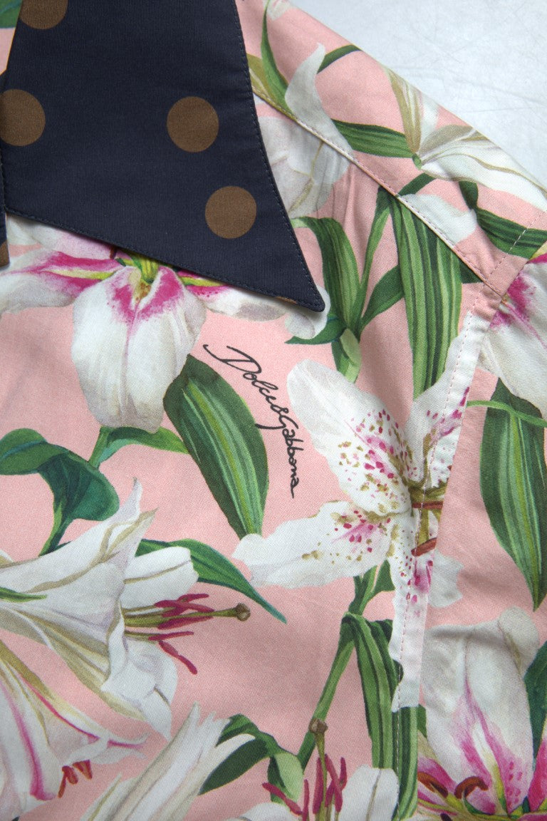 Dolce &amp; Gabbana Elegantes Slim Fit Freizeithemd in Rosa