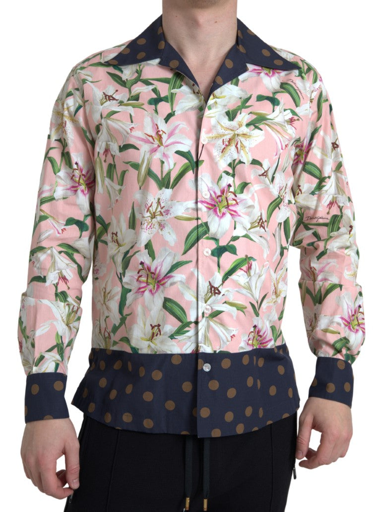 Dolce &amp; Gabbana Elegantes Slim Fit Freizeithemd in Rosa