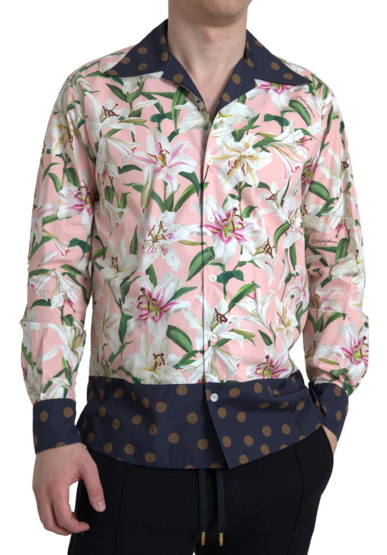 Dolce &amp; Gabbana Elegantes Slim Fit Freizeithemd in Rosa