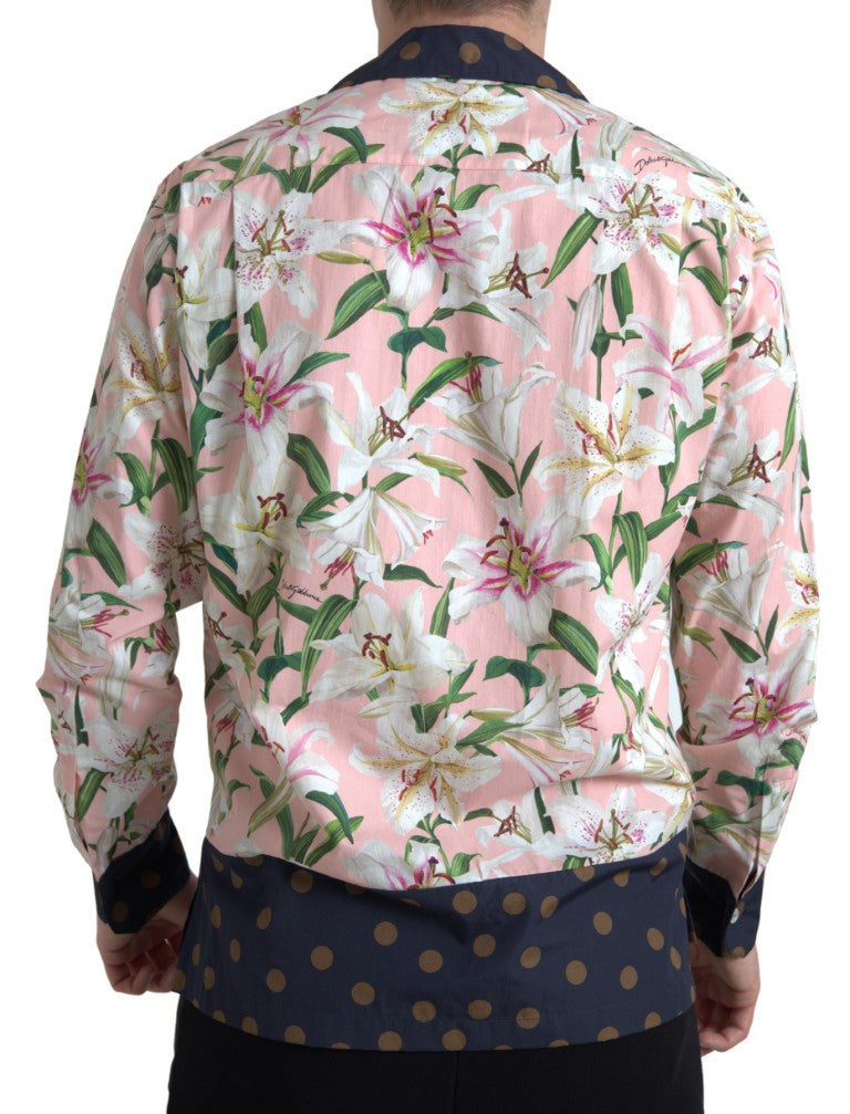 Dolce &amp; Gabbana Elegantes Slim Fit Freizeithemd in Rosa