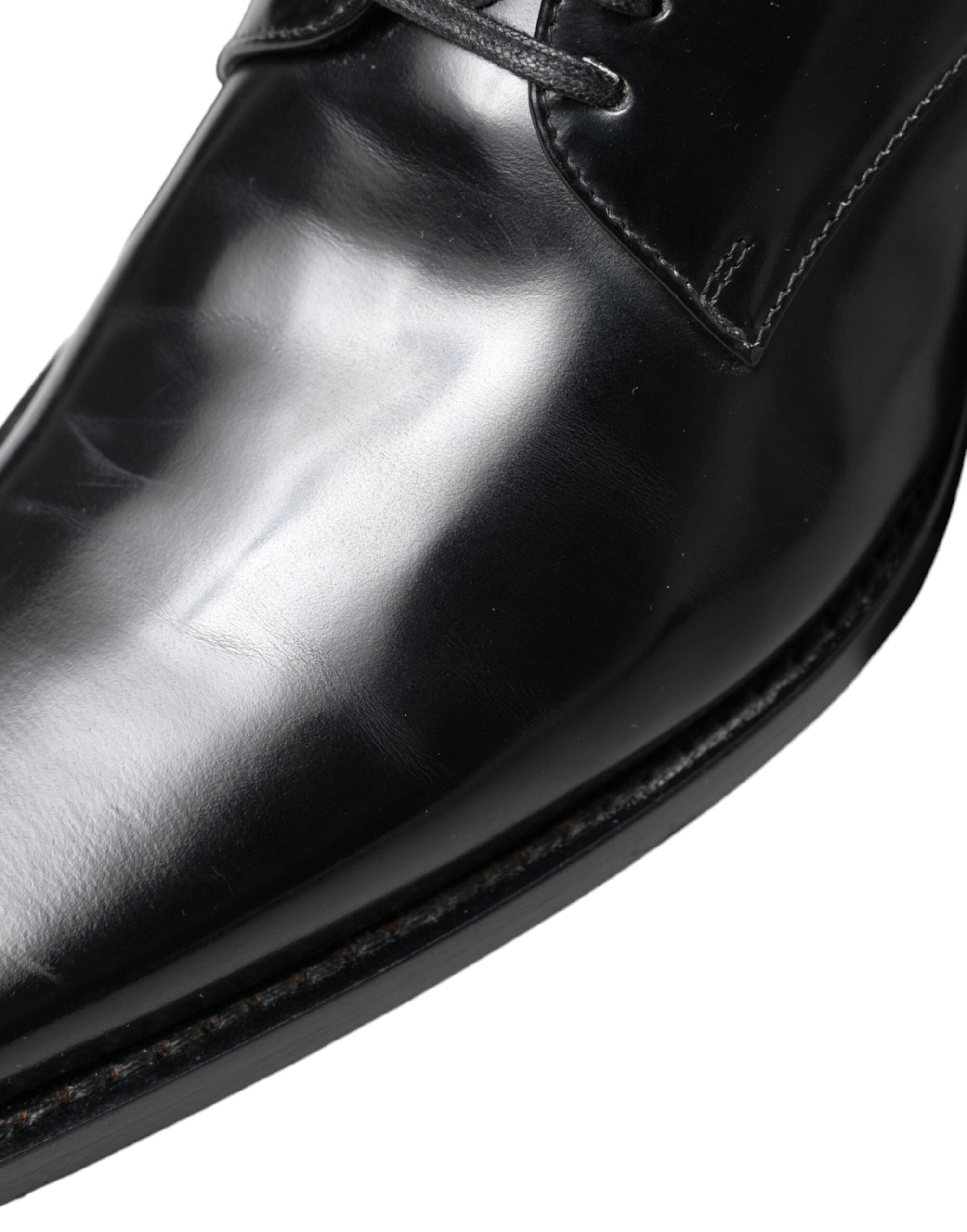 Dolce &amp; Gabbana – Elegante Ballerinas aus schwarzem Leder
