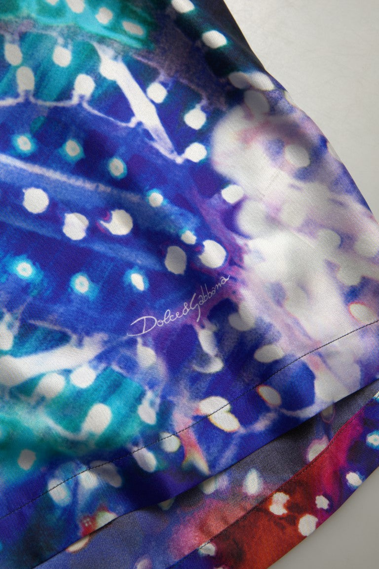 Dolce &amp; Gabbana Seidenpyjamahemd mit psychedelischem Print