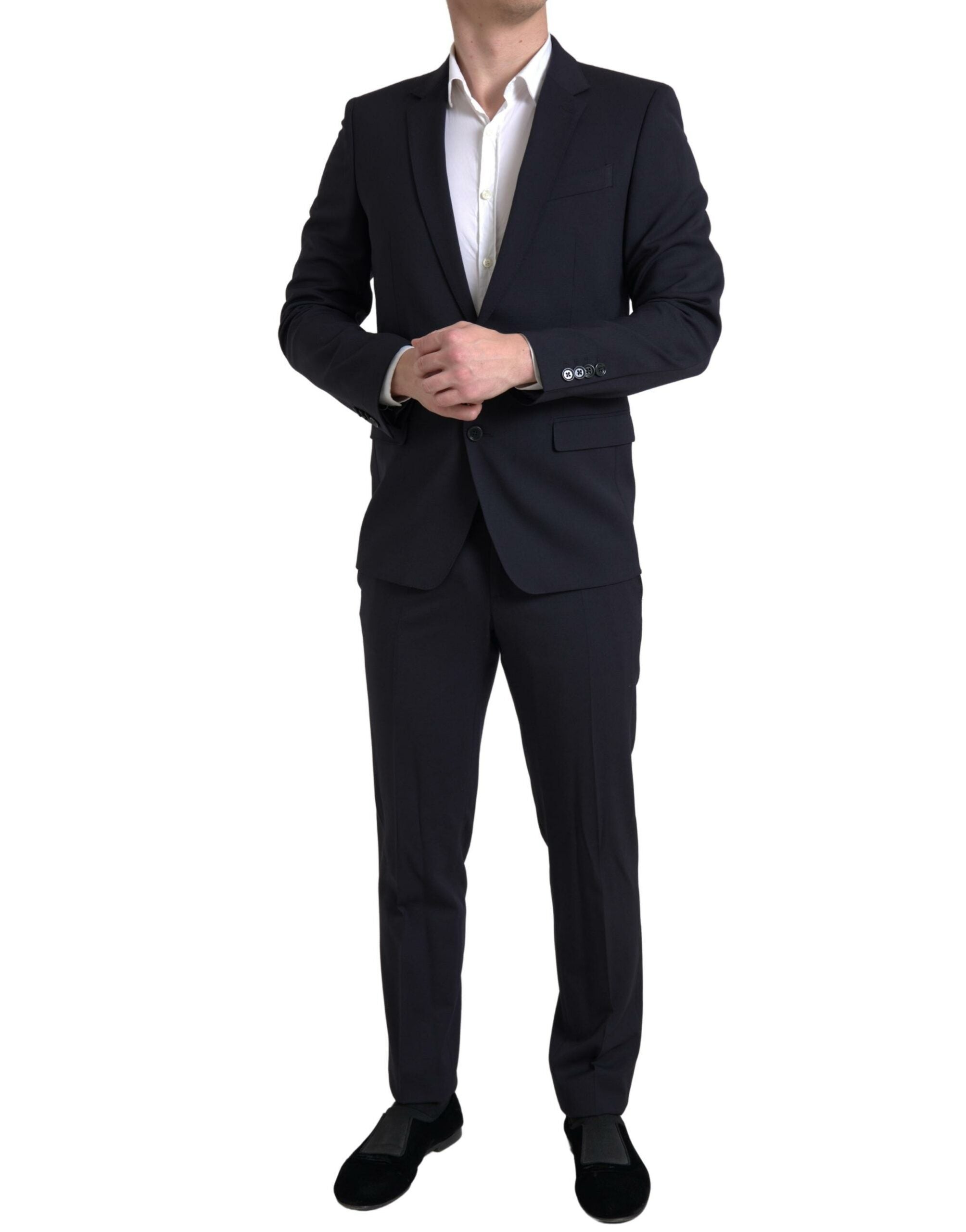 Dolce &amp; Gabbana – Eleganter, dunkelblauer Martini-Anzug im Slim Fit