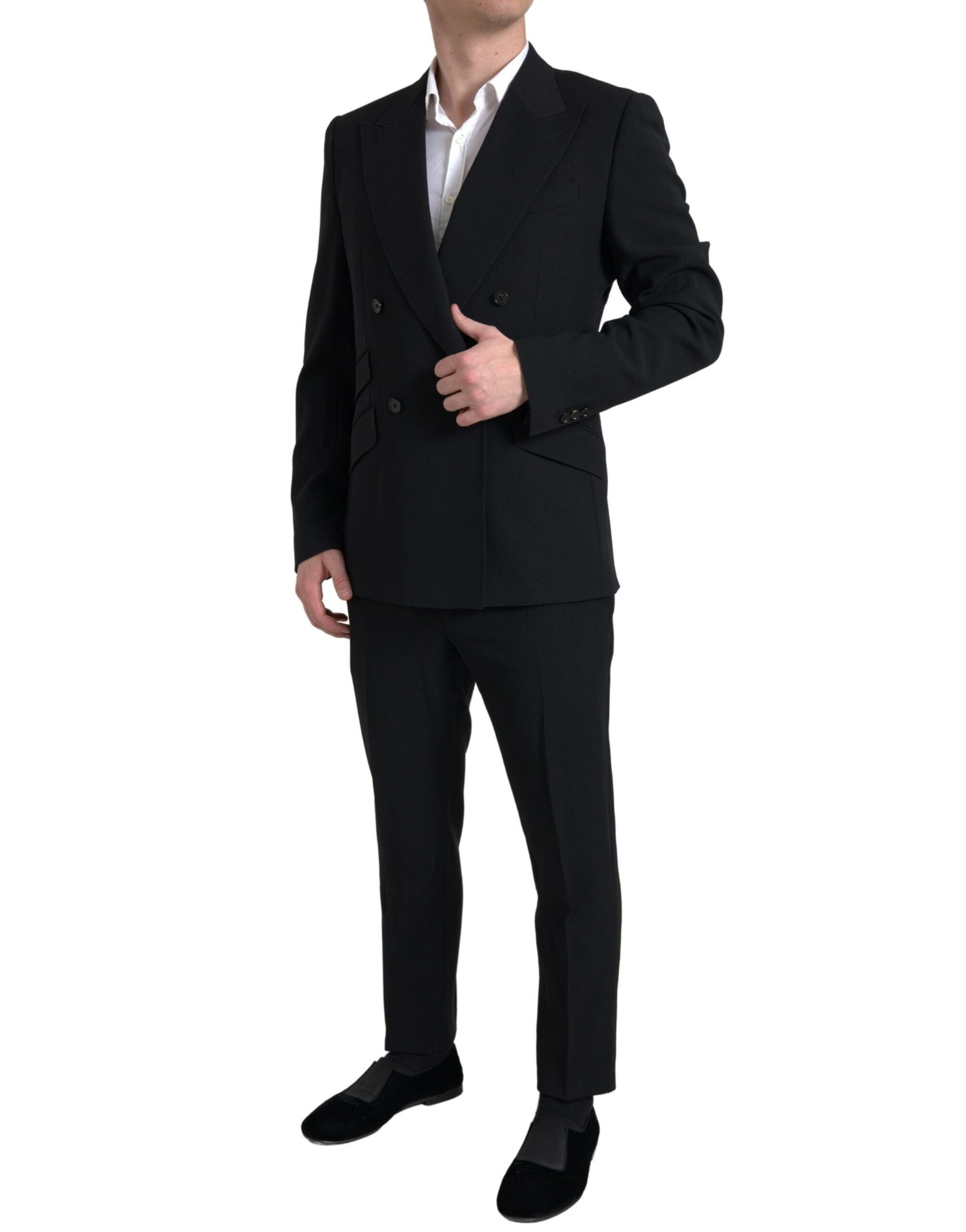 Dolce &amp; Gabbana Eleganter Slim Fit Zweireihiger Anzug