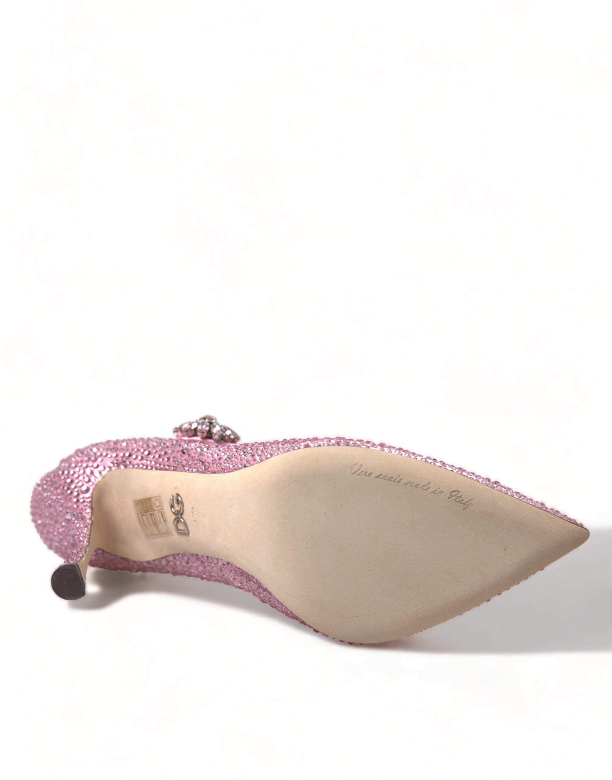 Dolce &amp; Gabbana Pantofi cu Cristale Roz Încântător