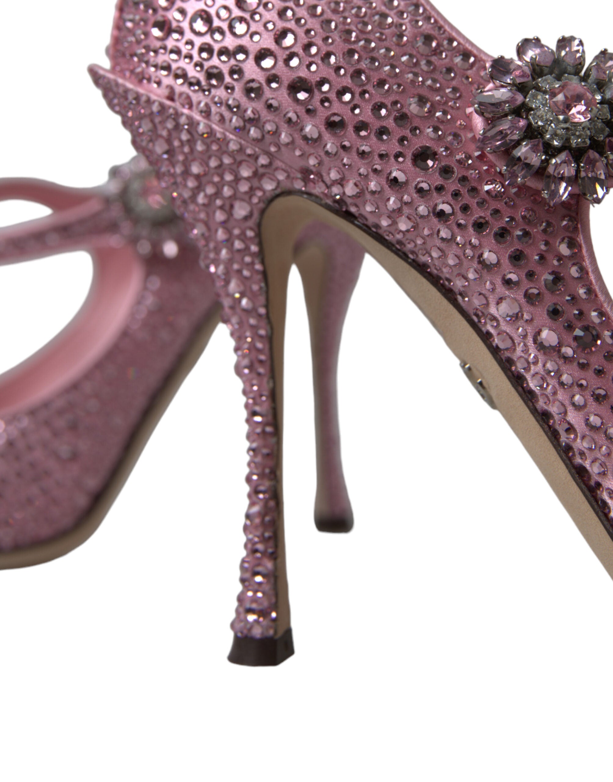 Dolce &amp; Gabbana Pantofi cu Cristale Roz Încântător