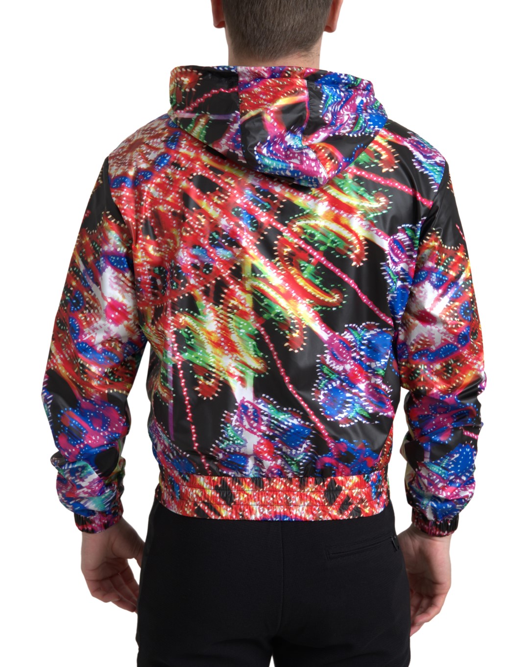Pulover cu glugă și fermoar integral multicolor Dolce &amp; Gabbana
