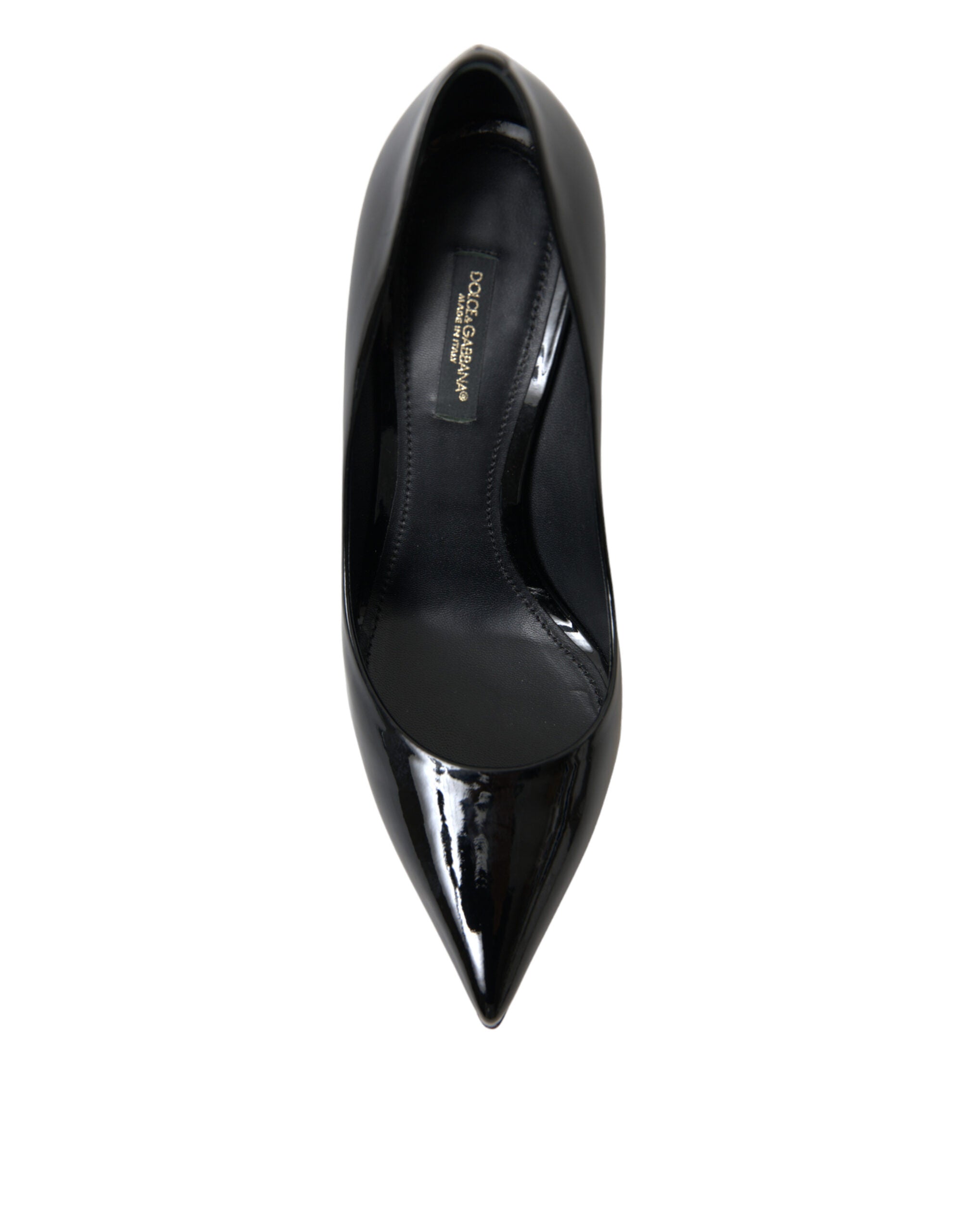 Dolce &amp; Gabbana Elegante schwarze Lack-Stilettos