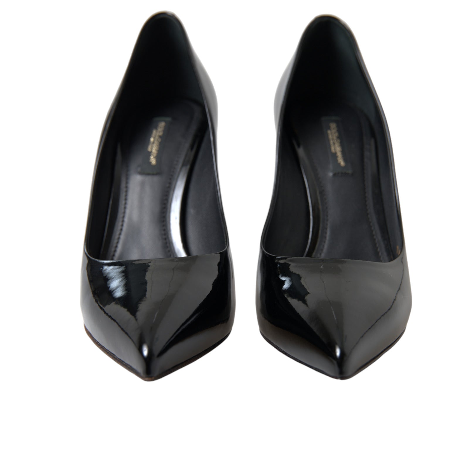Dolce &amp; Gabbana Elegante schwarze Lack-Stilettos
