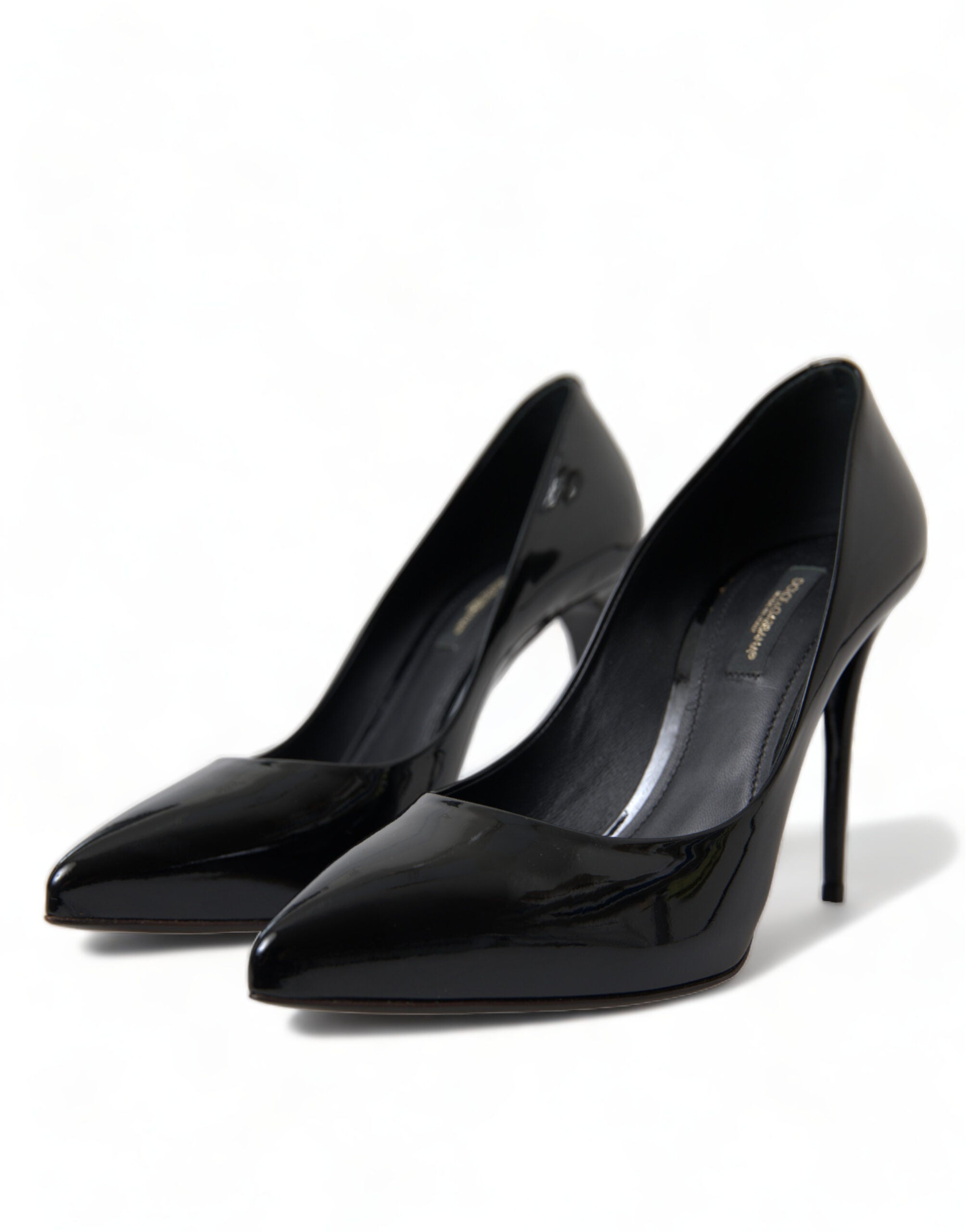 Dolce &amp; Gabbana Elegante schwarze Lack-Stilettos