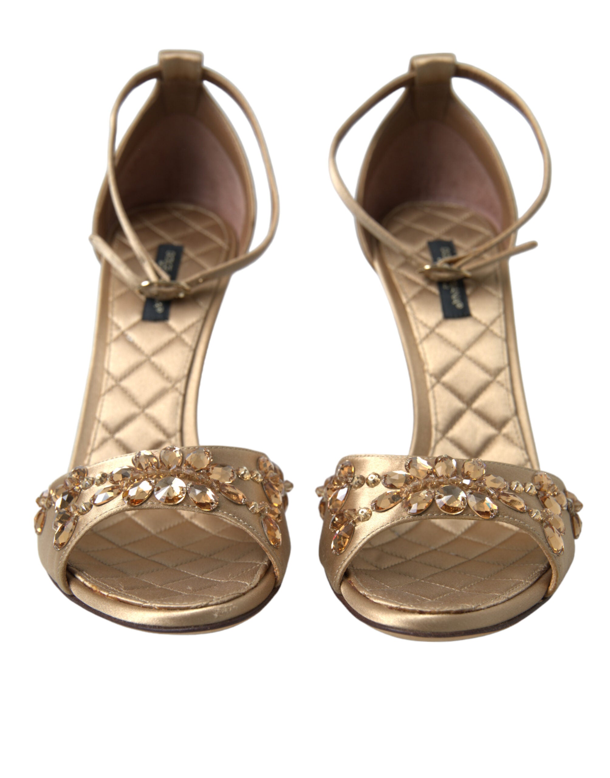 Dolce &amp; Gabbana Sandalen mit Kristallverzierung und Absatz