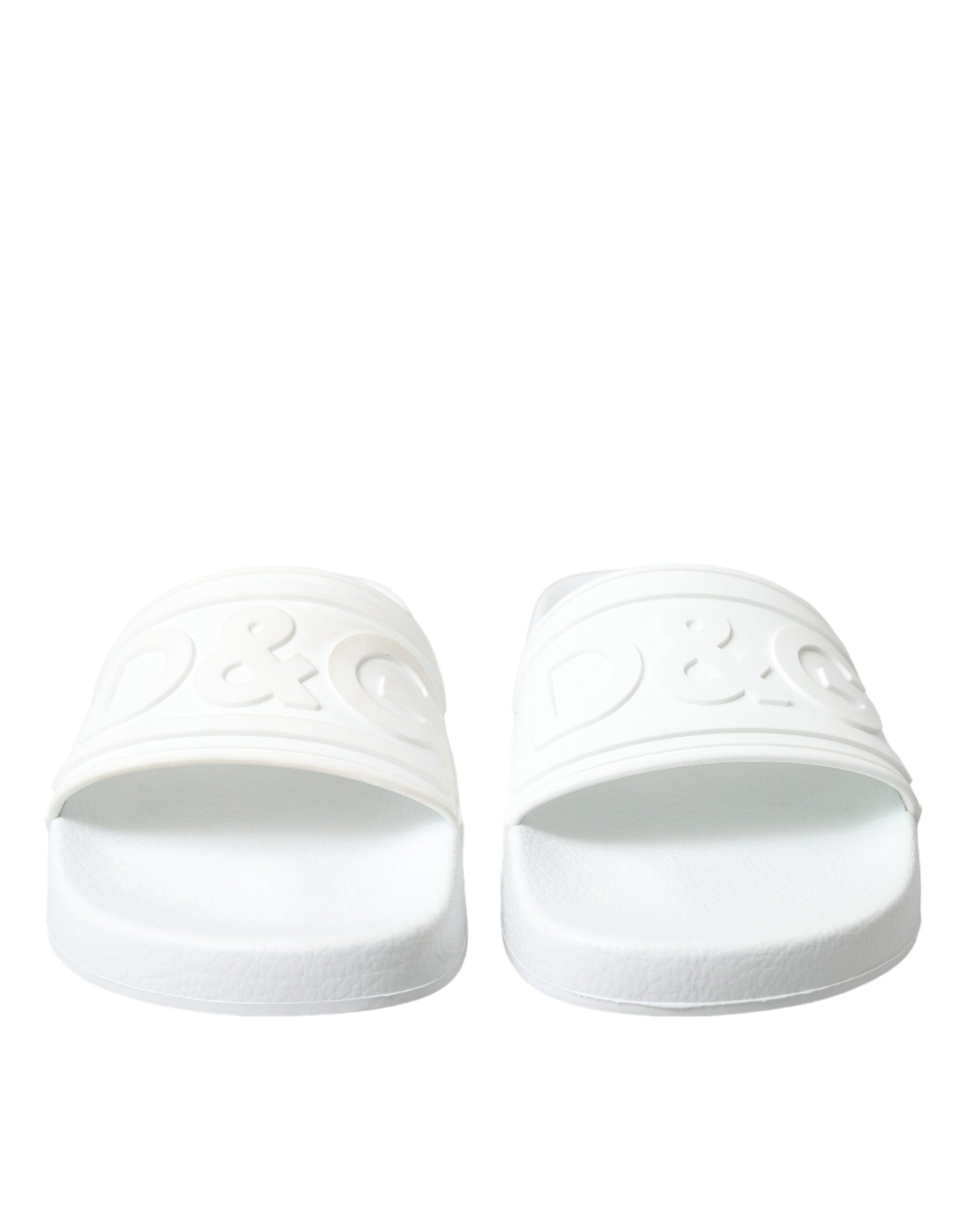 Dolce &amp; Gabbana – Elegante weiße Logo-Slides