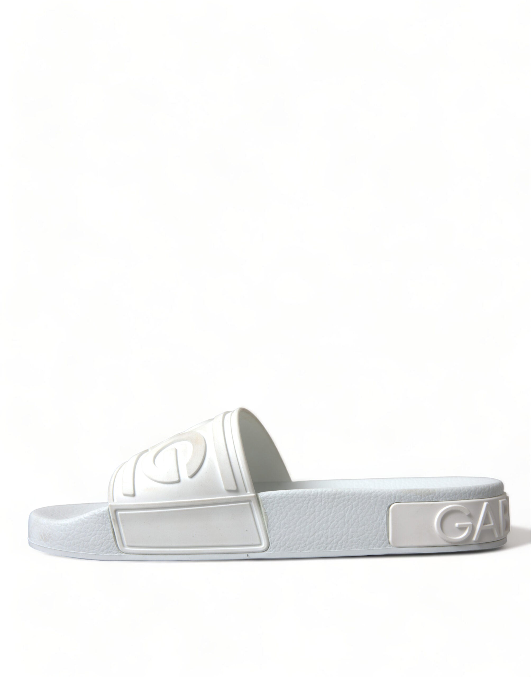 Dolce &amp; Gabbana Sandale elegante cu logo alb
