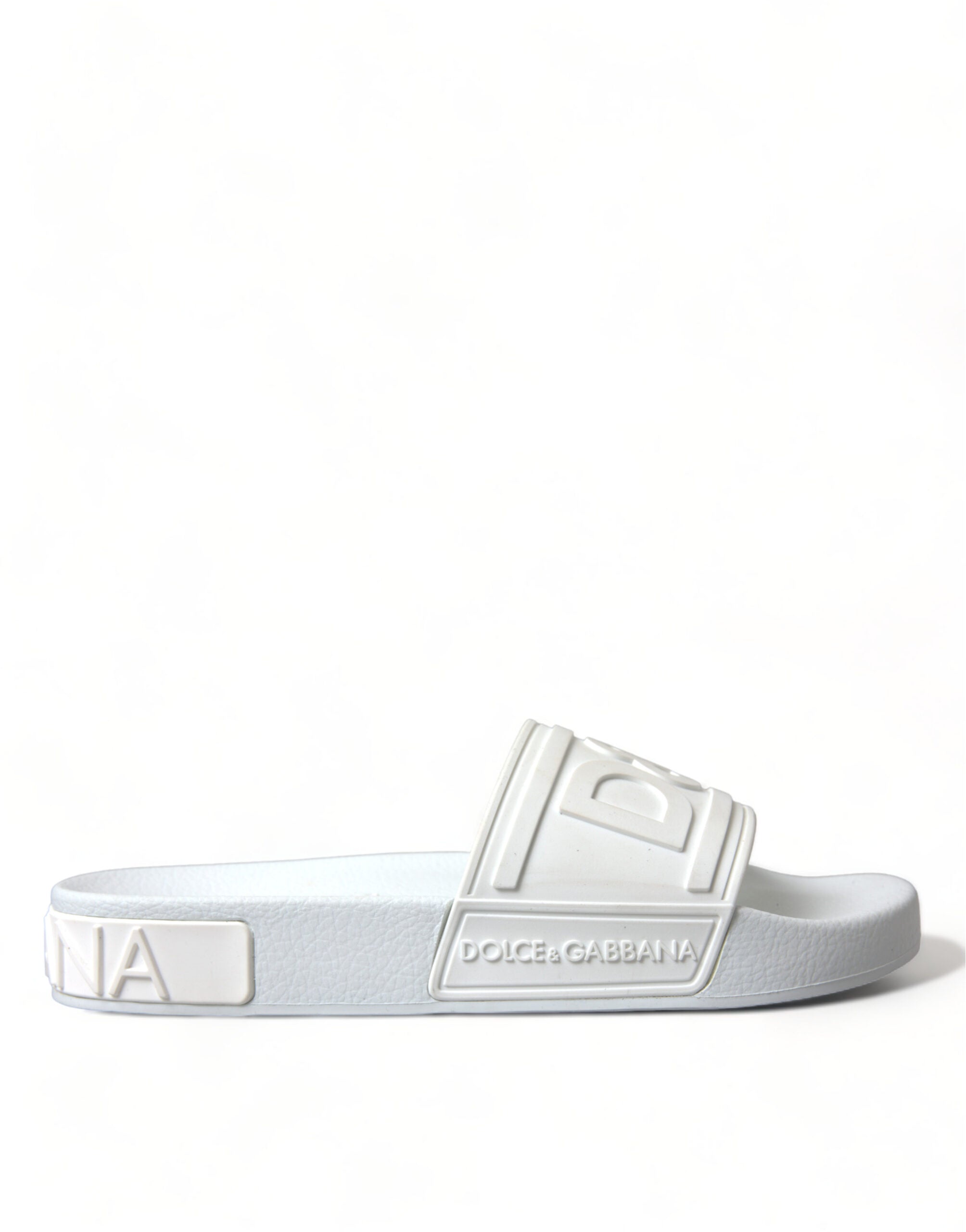 Dolce &amp; Gabbana – Elegante weiße Logo-Slides