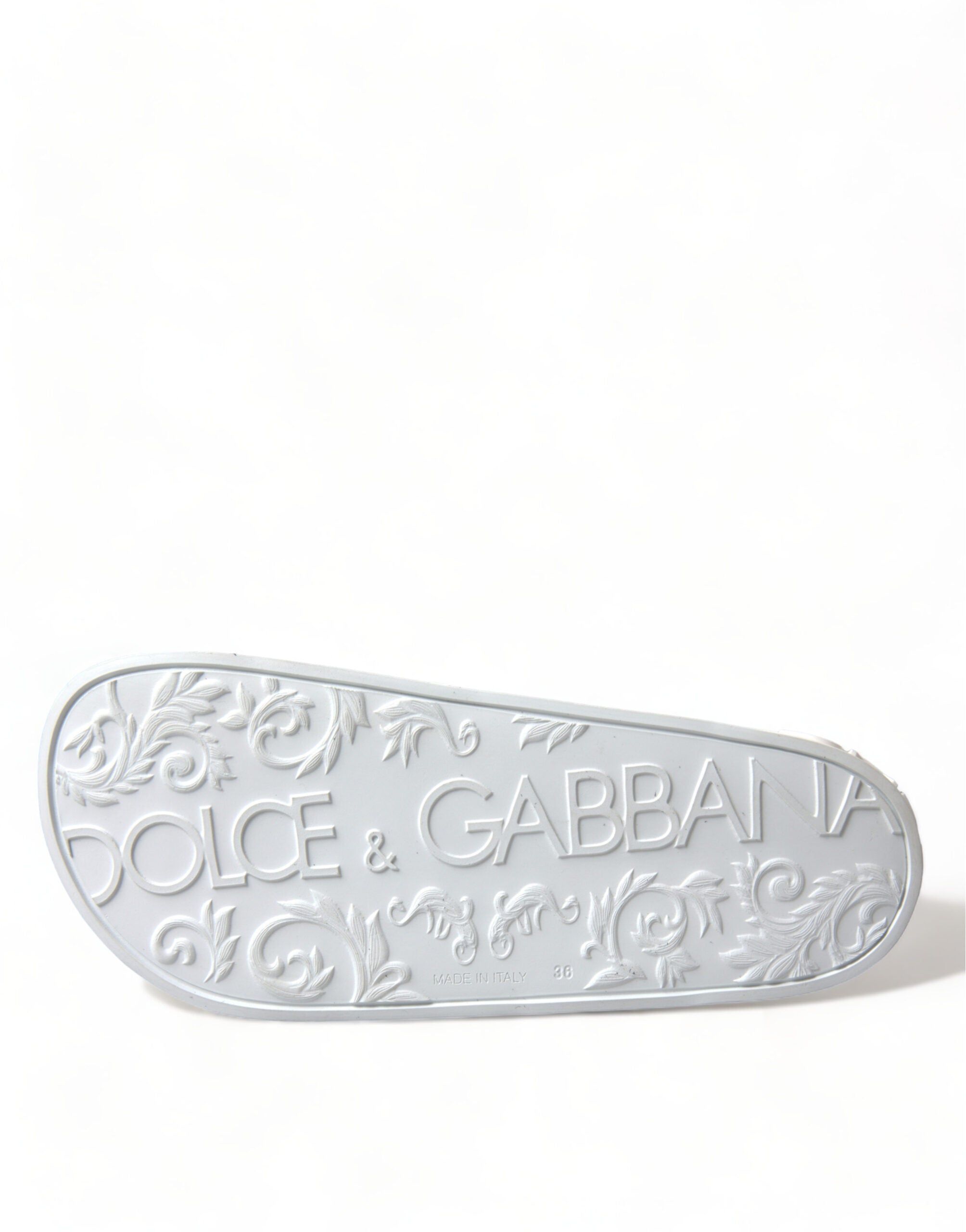 Dolce &amp; Gabbana Sandale elegante cu logo alb